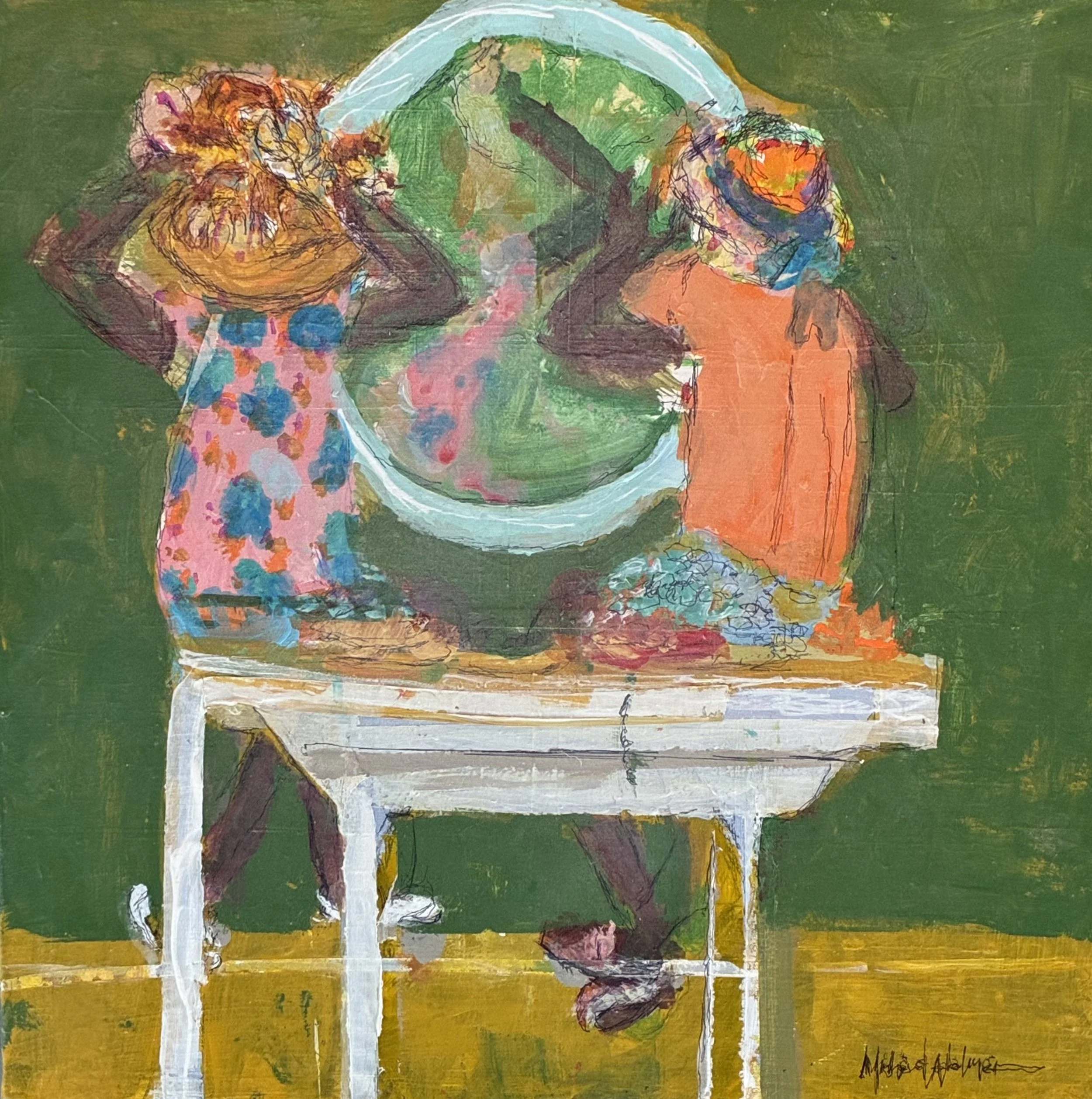 "HATS IN THE MIRROR"