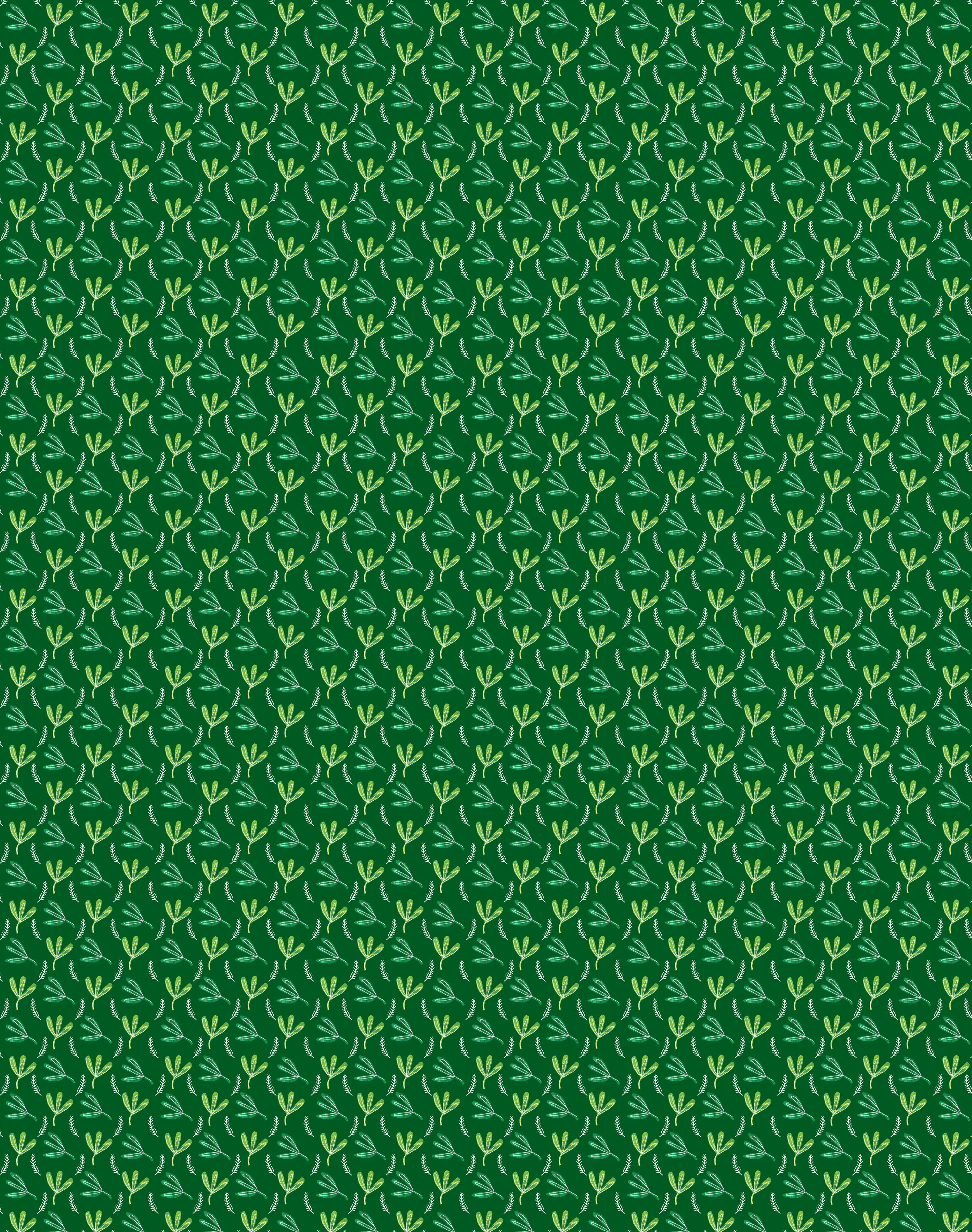 complementary repeat surface pattern of leaves by sarah wisbey