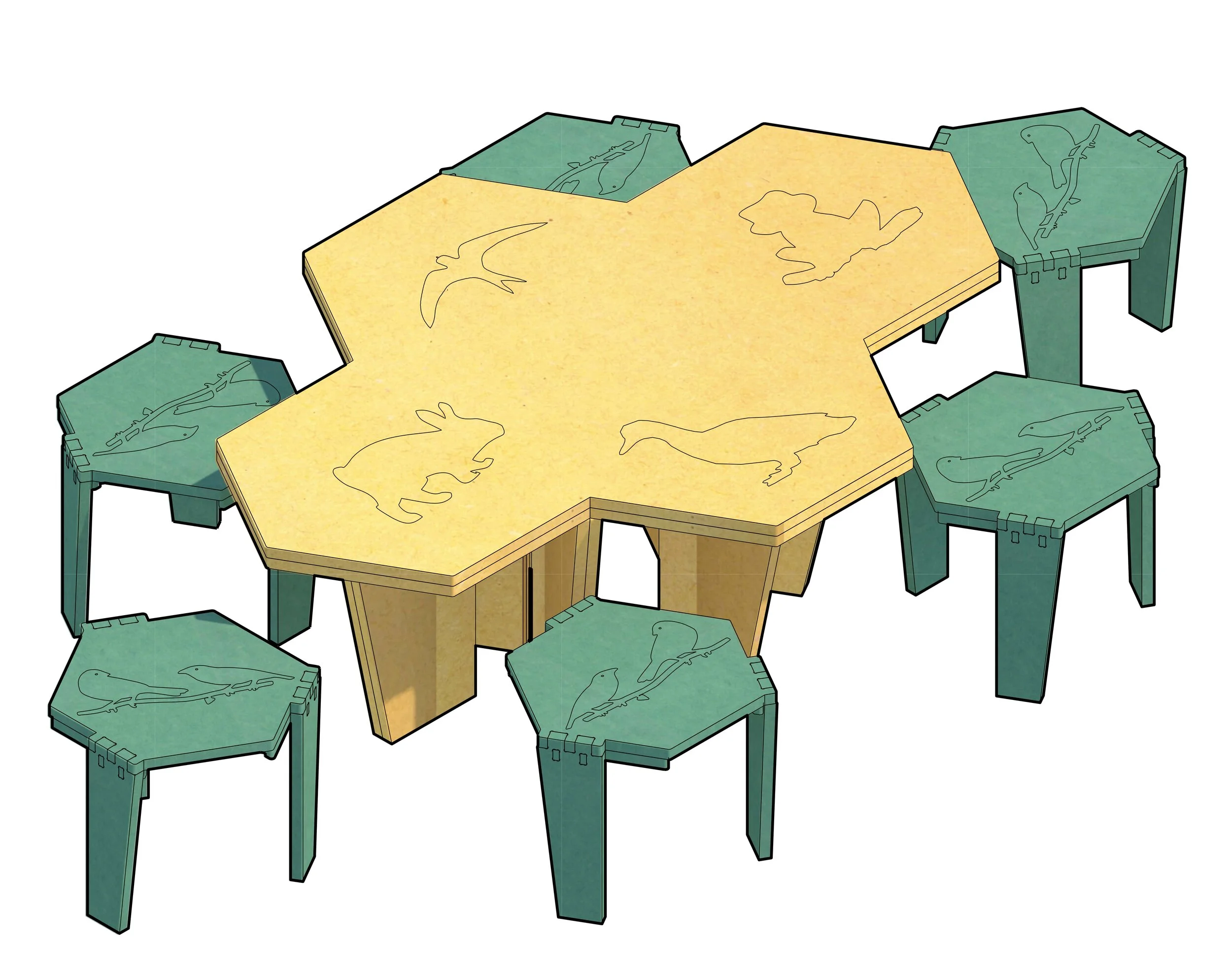 Stool and table design