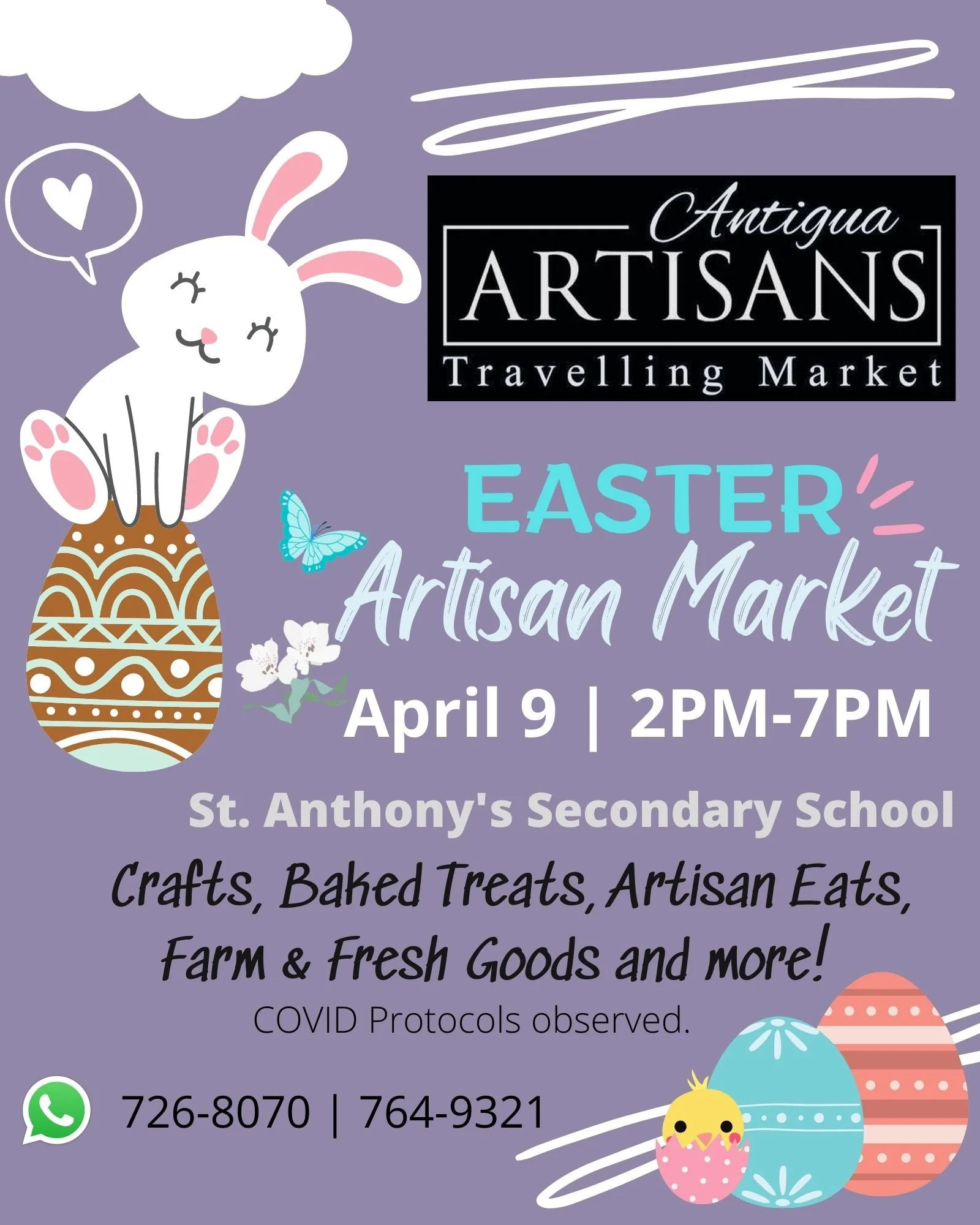 Grand Easter Market 2:00PM - 7:00PM, SAT. April 9, 2022 at St. Anthony's Secondary School