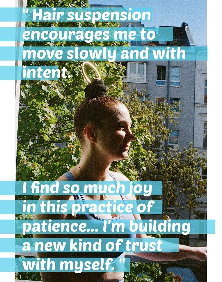 Student spotlight: @brihoy who took our Intro to hair Suspension program last year. 

An inspiring quote from someone whose grace, embodiment and inner light is so beautiful. It&rsquo;s been a joy to work with you, watch you learn and grow. I love ho