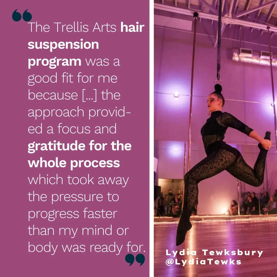 I&rsquo;m excited to feature a recent student of the hair hang program who has enjoyed continuing with this practice. It&rsquo;s wonderful to see your joy and success, @lydiatewks

&ldquo;The hair suspension program was a good fit for me because Nico