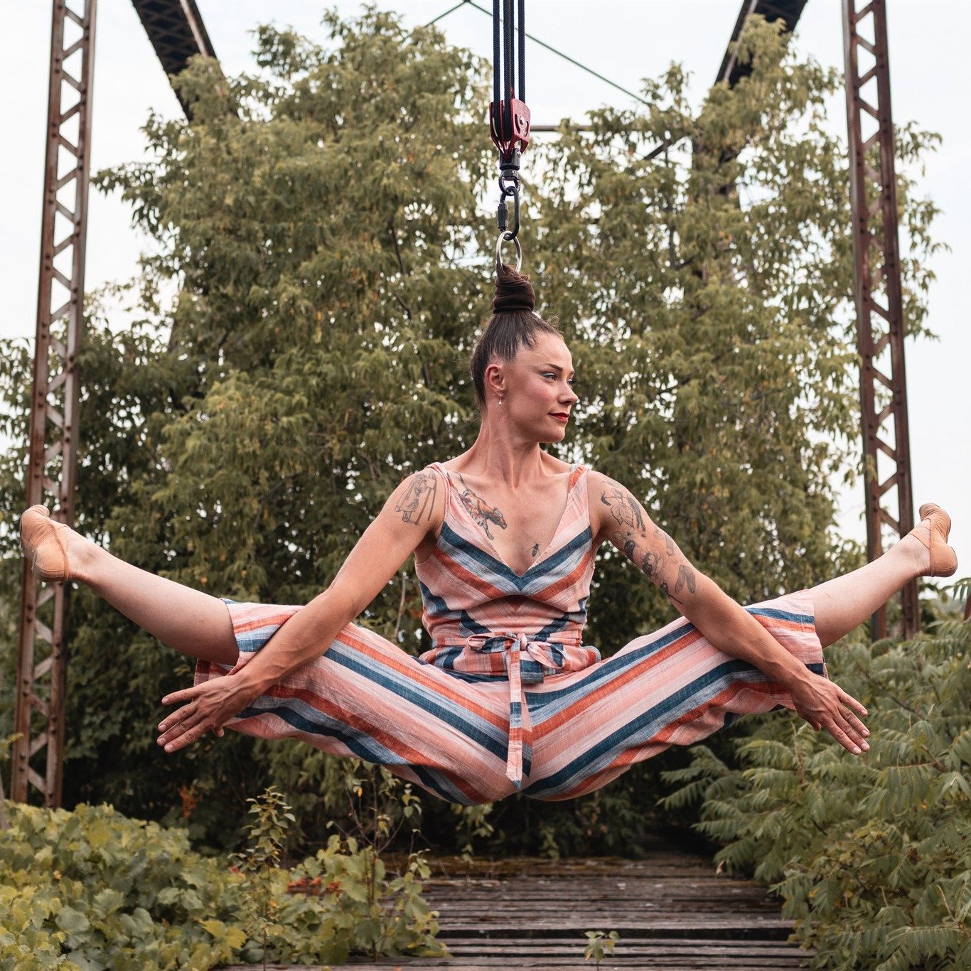 I never properly shared some of the beautiful photos captured by @bryanreid last summer at an abandoned bridge site. 

The contrast of degrading industry with the prolific nature is cool, as well as the pedestrian vs. beyond-human look of the hair ha
