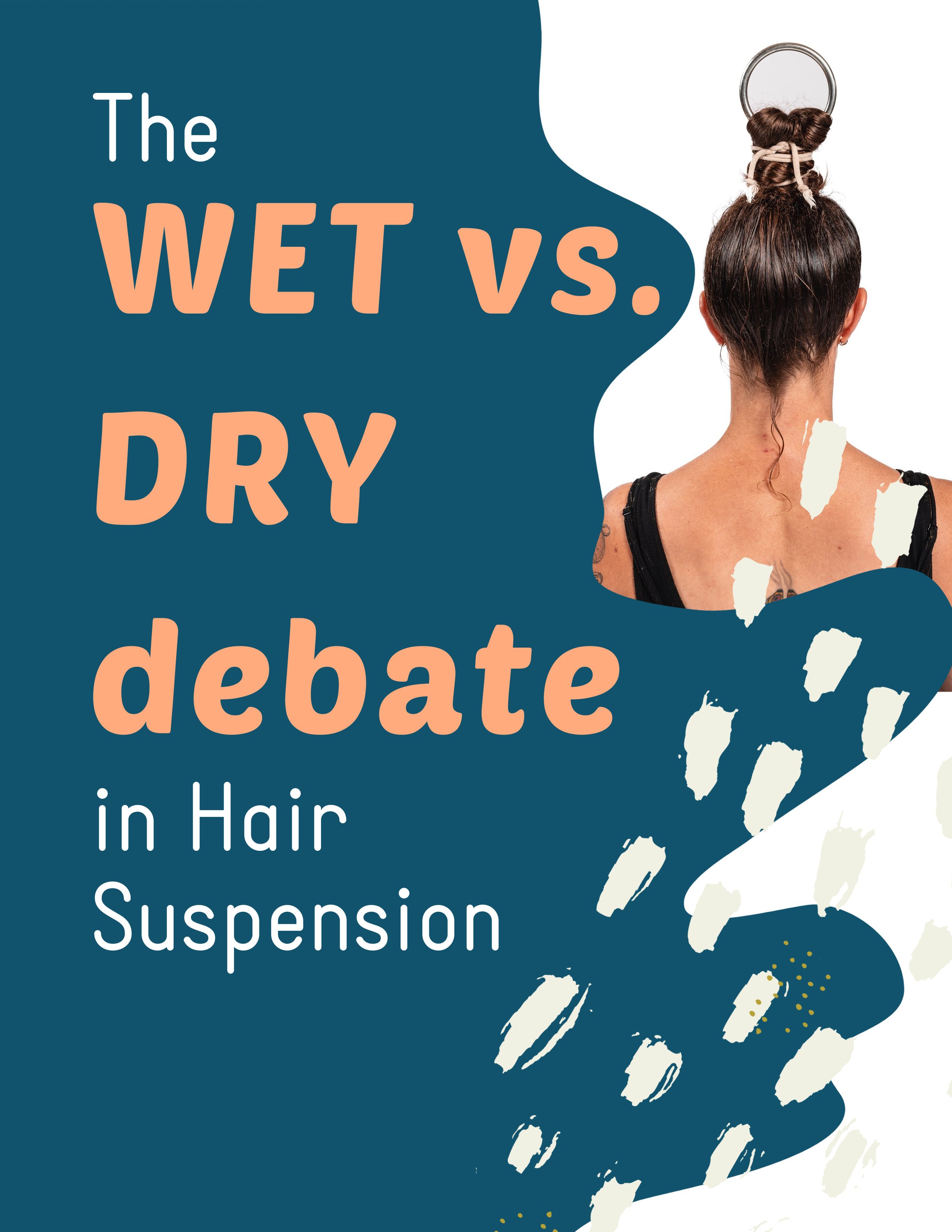 Responding here to some of the noise around the wet vs. dry hair knot debate in hair suspension.

This text box is not big enough to caption all the images, but here are a few main take aways... 

While we know that deeply saturated hair can weaken i