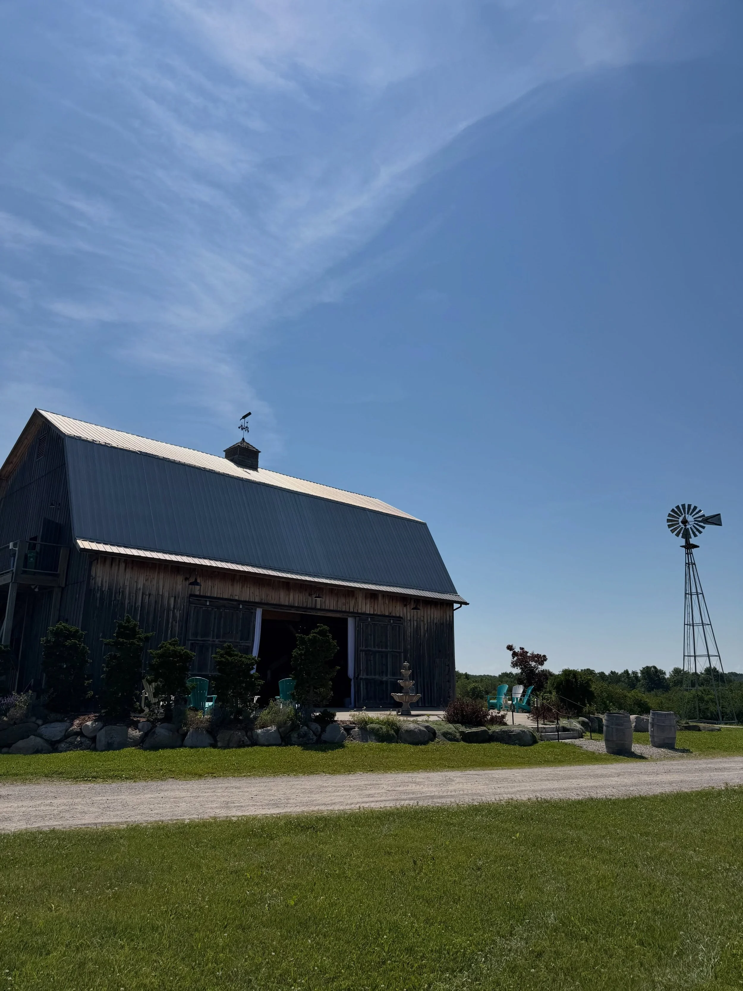 Yoga 🧘&zwj;♀️ in a barn 🪵 on a vineyard 🍇 Loved this experience in support of @leelanauconservancy @lelandriverstudio @fvvineyard