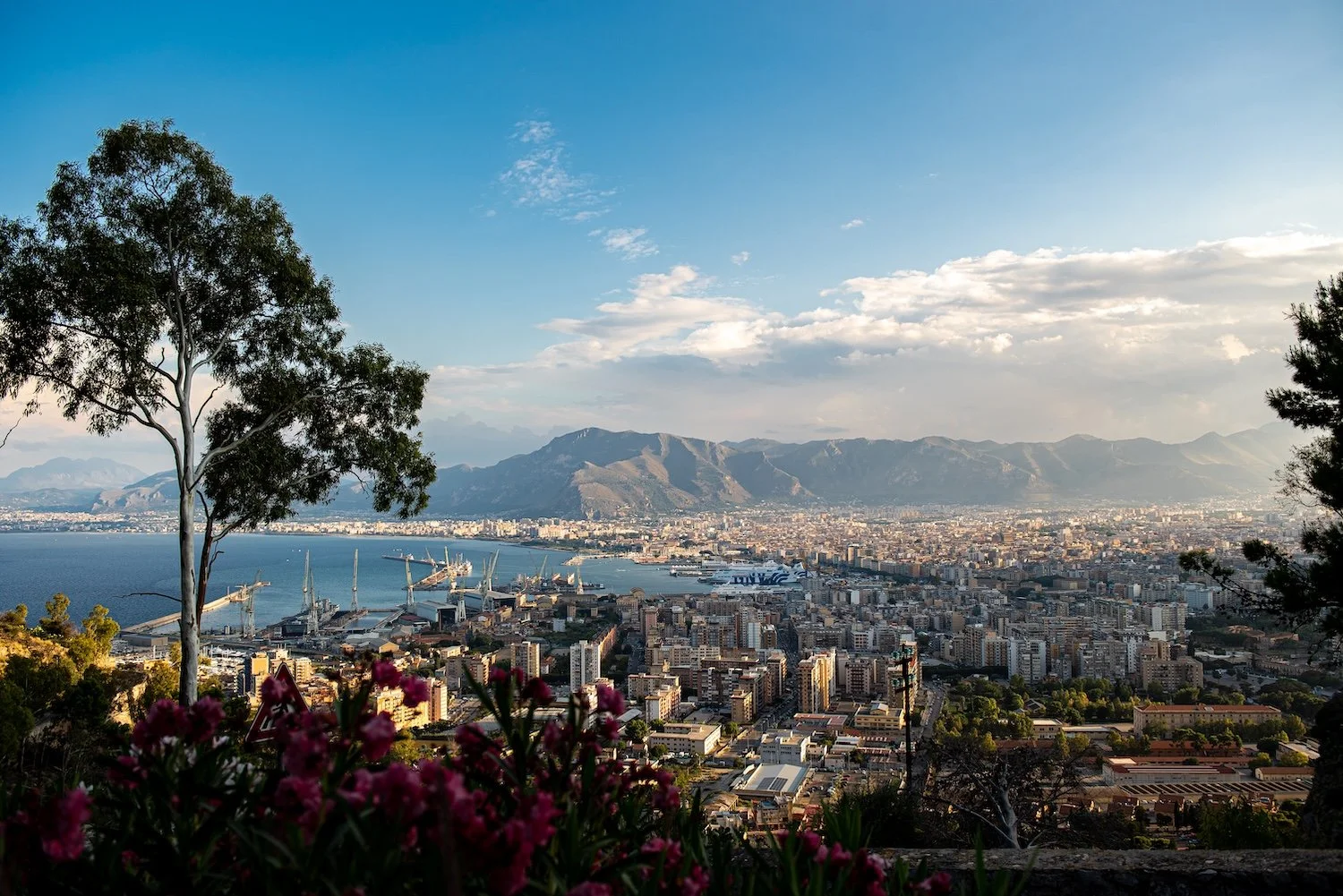 The Palermo cityscape seen from above