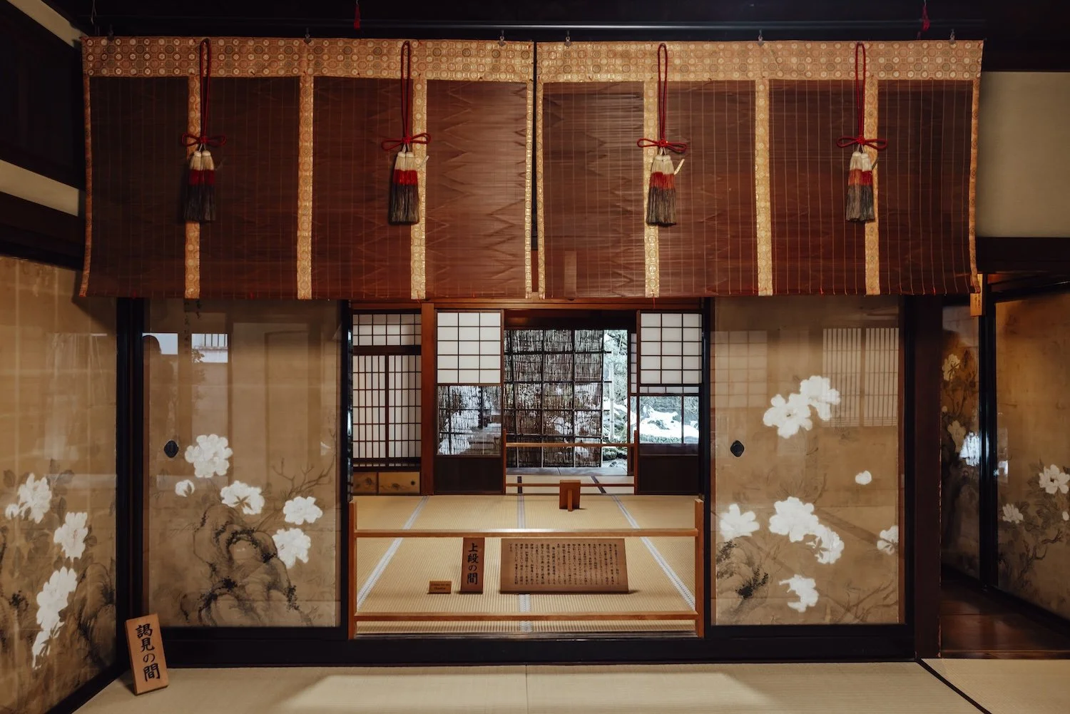 A historic, tatami-lined room in Kanazawa's Nagamachi Samurai District