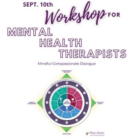 An upcoming workshop for mental health therapists on September 10th!

Is this you?...

You have a deep reverence for your client's experience of life and their unique path of transformation. You value leading by following and incorporating mindfulnes