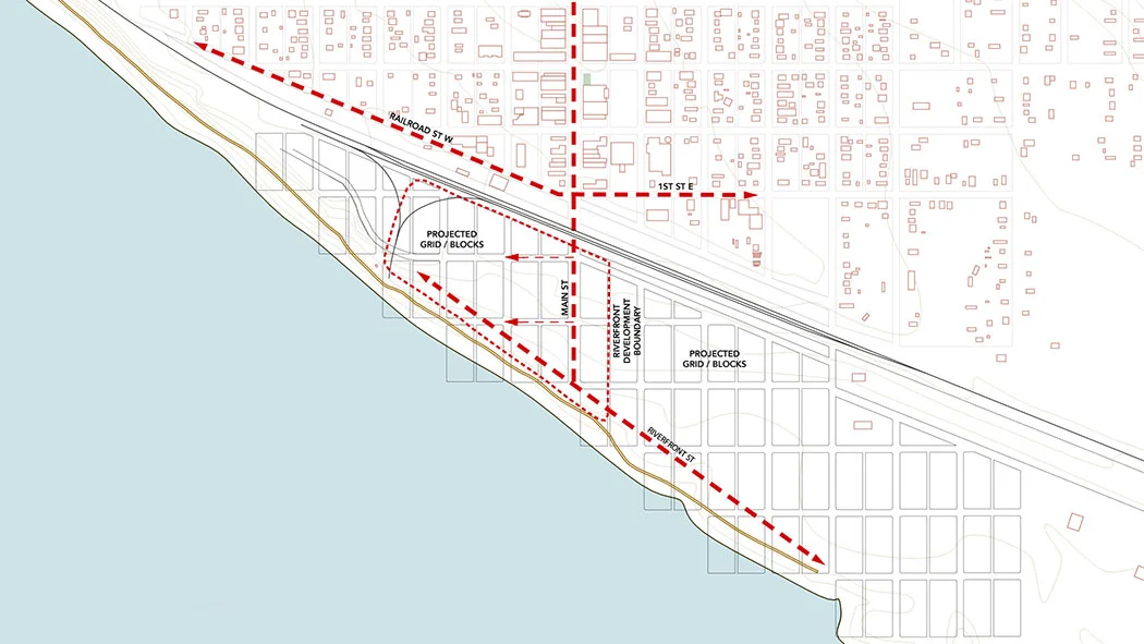City grid extension / projection