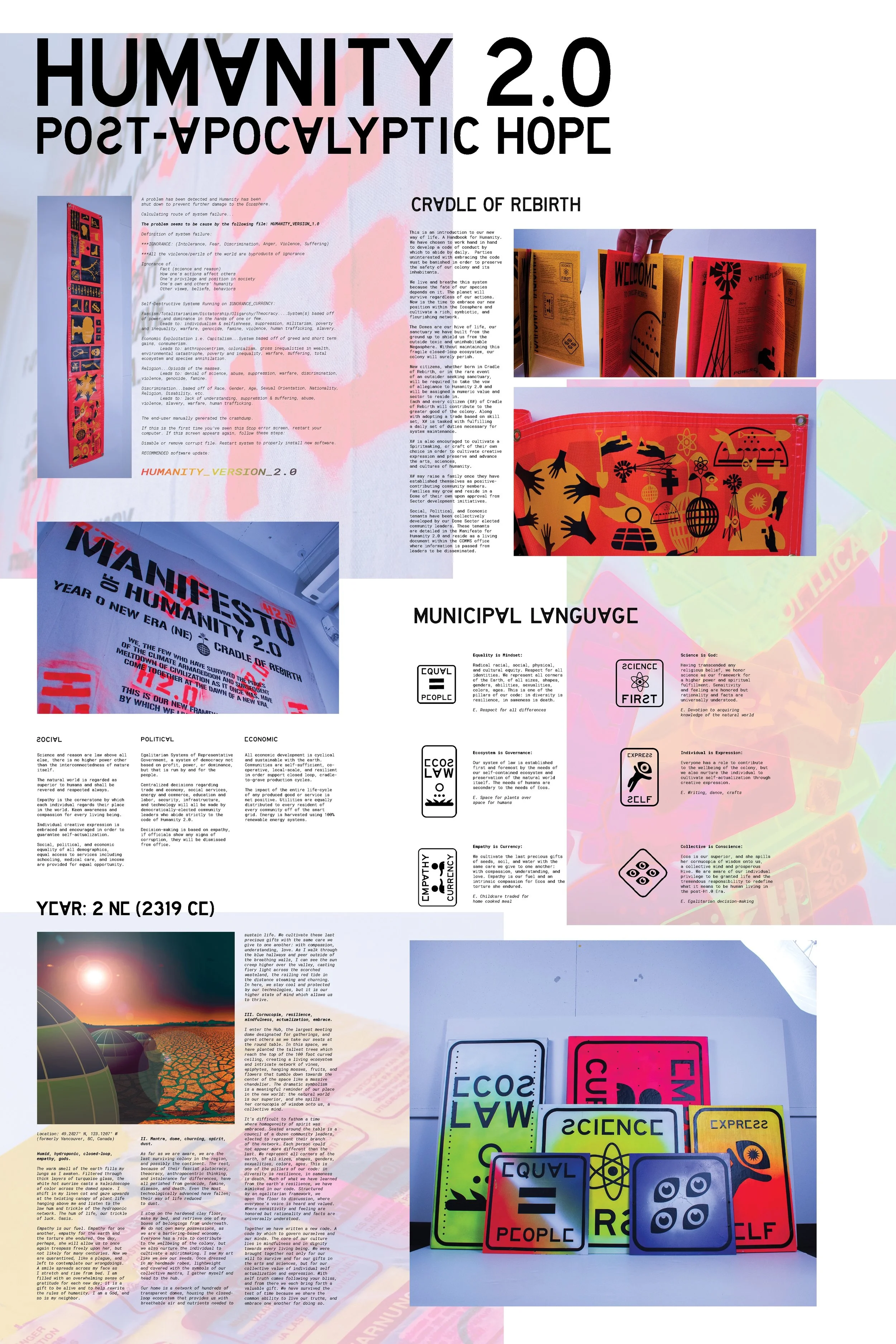 My work has often bridged the personal and the political, and question viewers' experiences and realities. My ultimate goal is to generate positivity and empowerment in light of the human struggle. To extend this further, I want to envision a new fu…