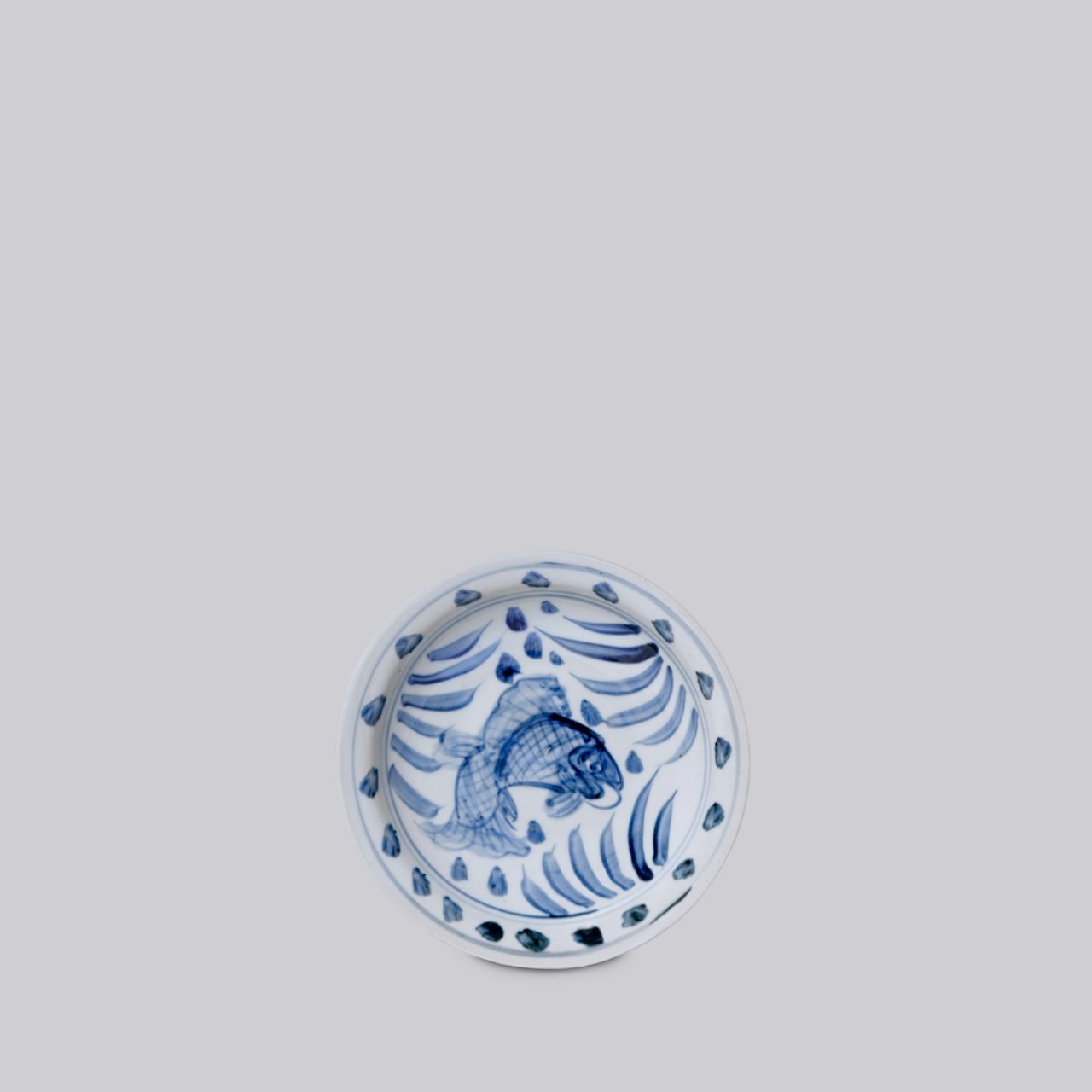 SMALL CARP PORCELAIN DISH (C628)