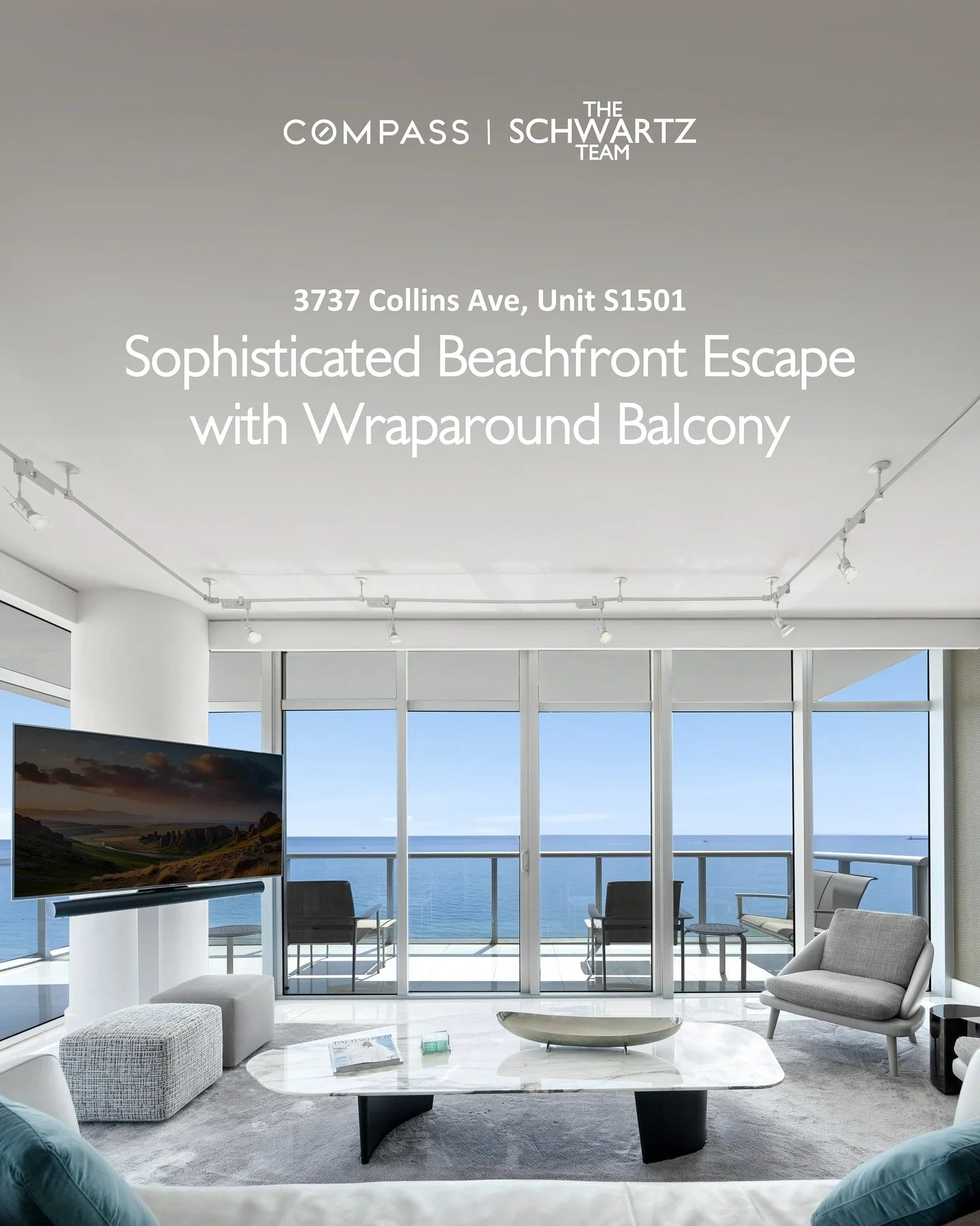 Just Listed ✨ Wake up to panoramic ocean views and endless horizons at The Caribbean, Miami Beach. 

📍3737 Collins Ave, Unit S1501, Miami Beach
3 Beds | 2.5 Baths | 1,837 SF
Listed at $4,650,000

This turn-key corner home blends indoor and outdoor l
