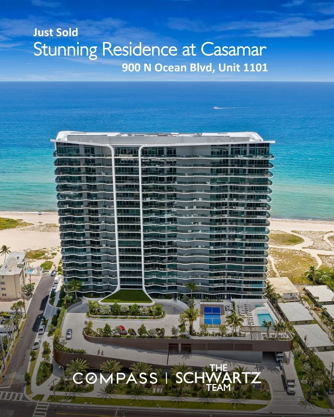 Just Sold! We are delighted to have represented our buyers in securing Residence 1101 at CASAMAR for $4,600,000. 🌊

📍 900 N Ocean Blvd, Unit 1101, Pompano Beach, FL
4 Beds | 4.5 Baths | 3,390 SF

This 4-bedroom residence spans the entire south side