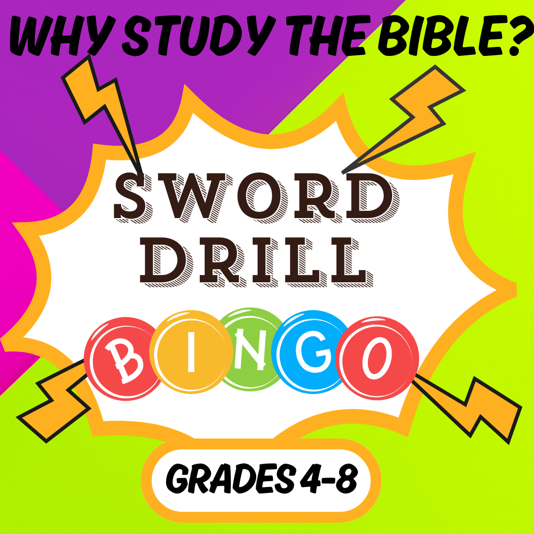 Why Study the Bible | Sword Drill BINGO | A Fun Way to Learn Bible Navigation