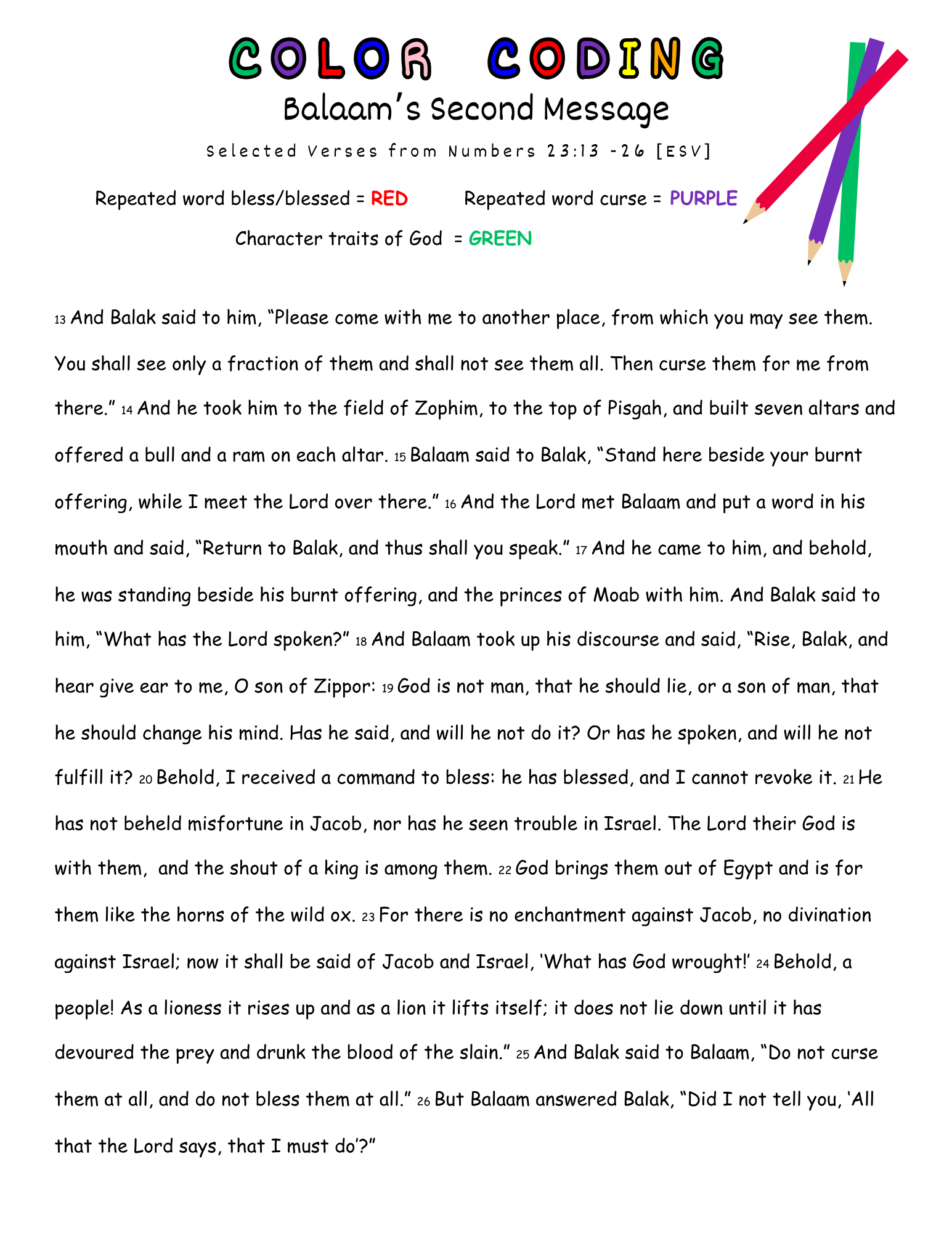Color Coding Balaam's Second Message Worksheet.png