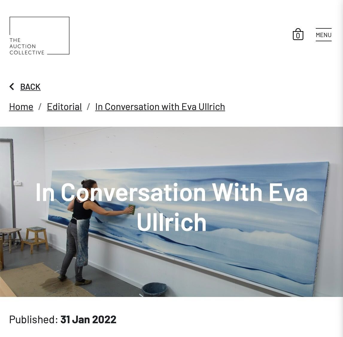 I was recently interviewed by the wonderful @theauctioncollective about my practice and my inspiration. Head to their website homepage to have a read. (Or use the link in my story!)

I am selling 23 paintings directly from my studio in a timed online
