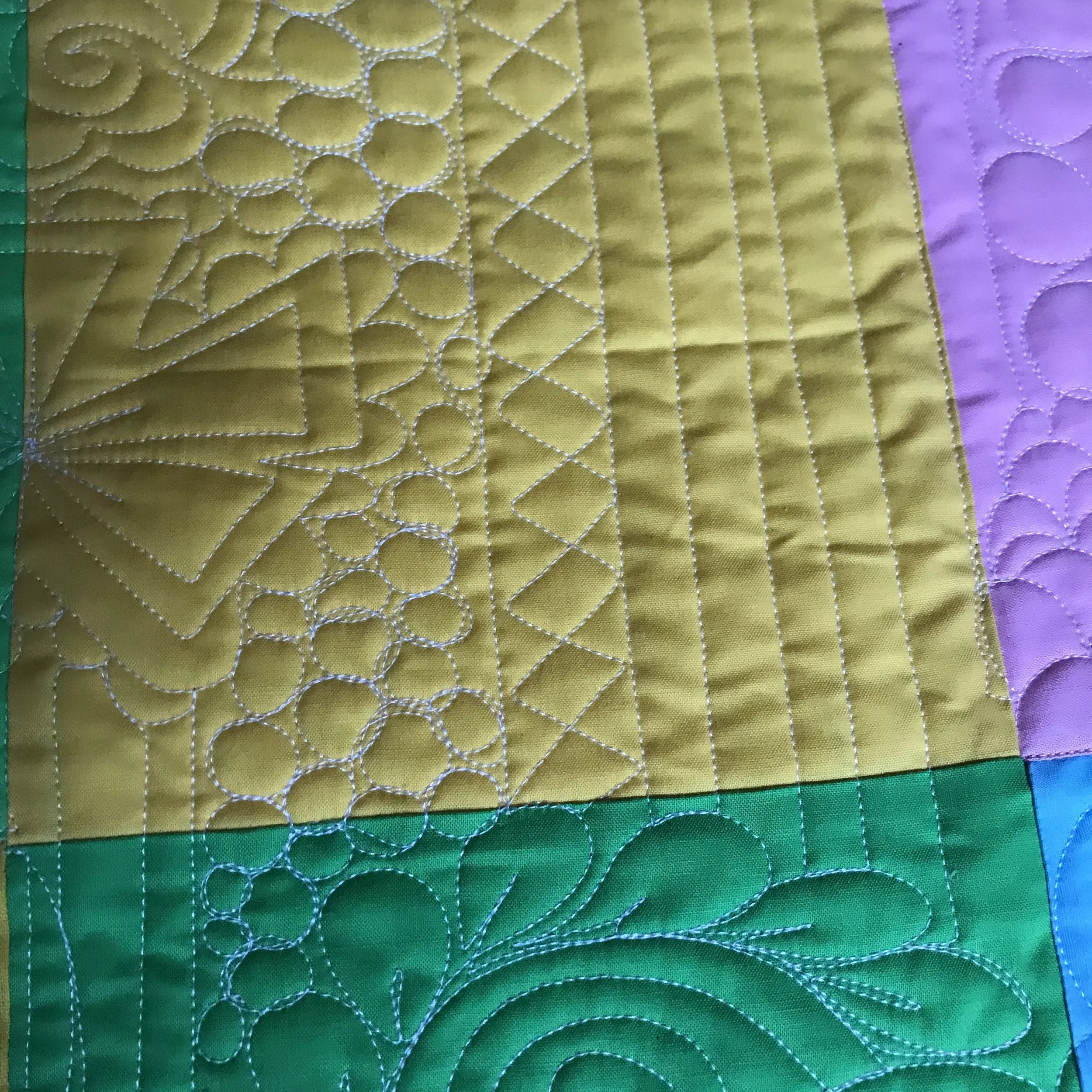 Custom graffiti quilting