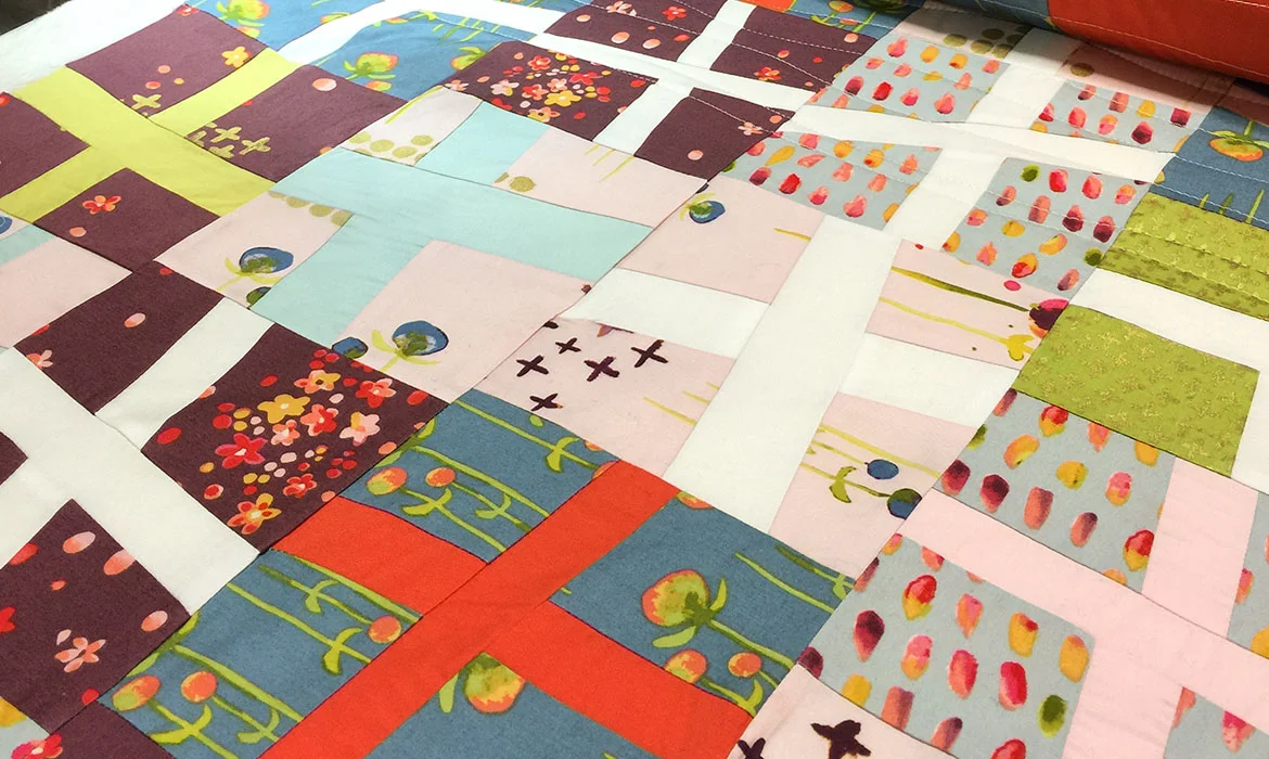 Modern Patchwork Cross Quilt