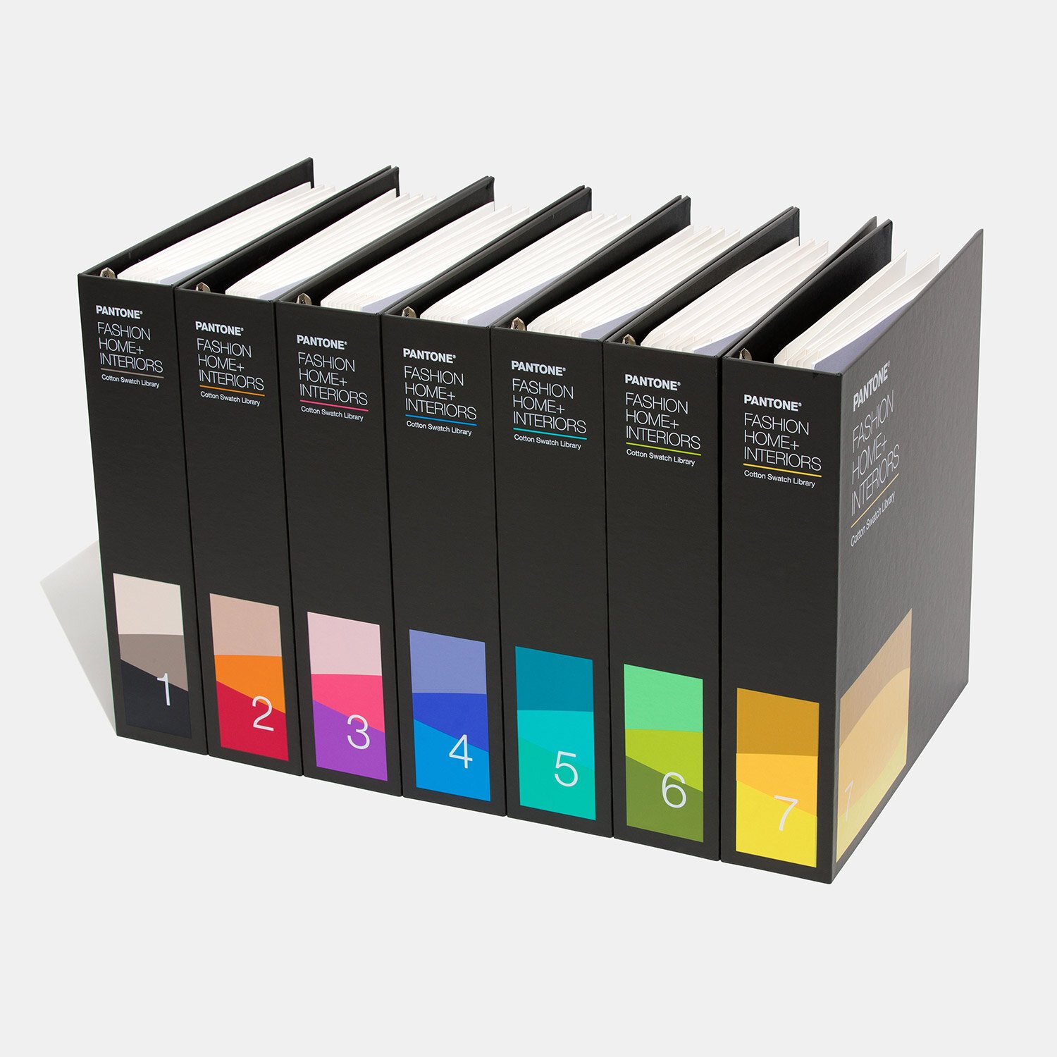  The organization of the colorways was redesigned so that each book contains a specific family of hues which can be identified simply by looking at the cover or spine of the book. 