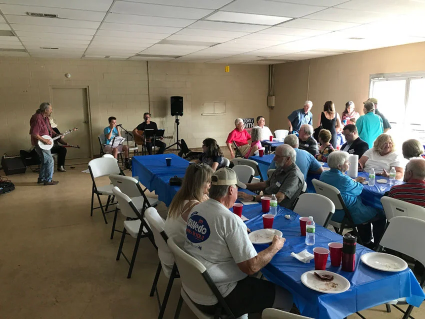 Fundraiser for Jim Billedo at Finley Park in Ozark on Aug. 26, 2018. Entertainment by The Cattywampus Band.