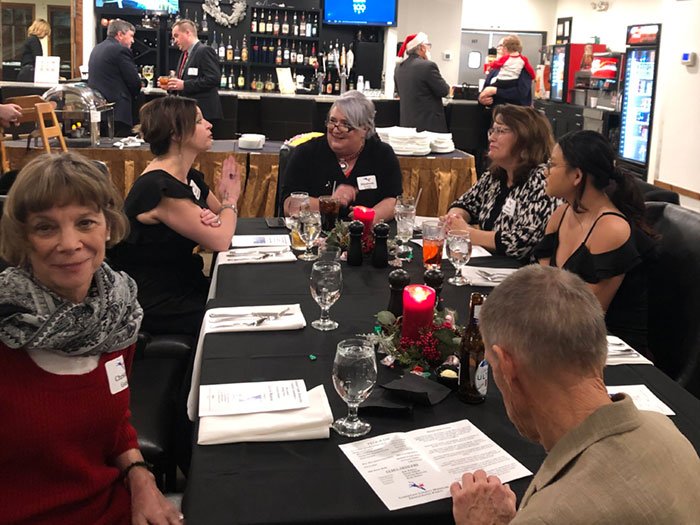 Table of party guests