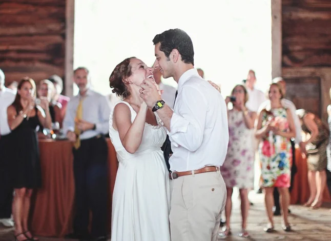 Newlyweds Katie Flynn and Mo Khalil (Flynn/Khalil wedding, Ancramdale)