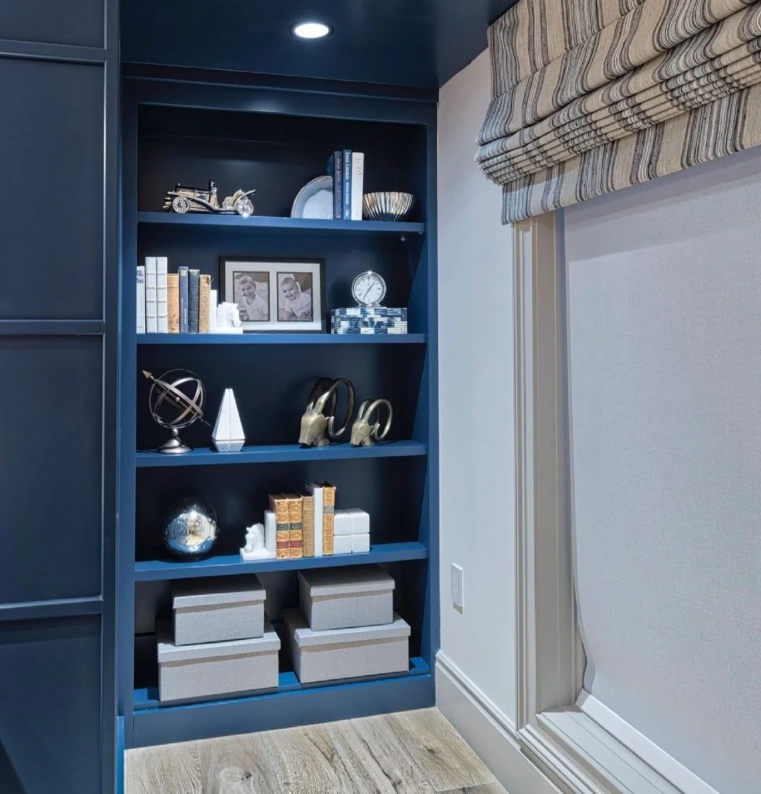 masculine office space designed by Viève Interiors