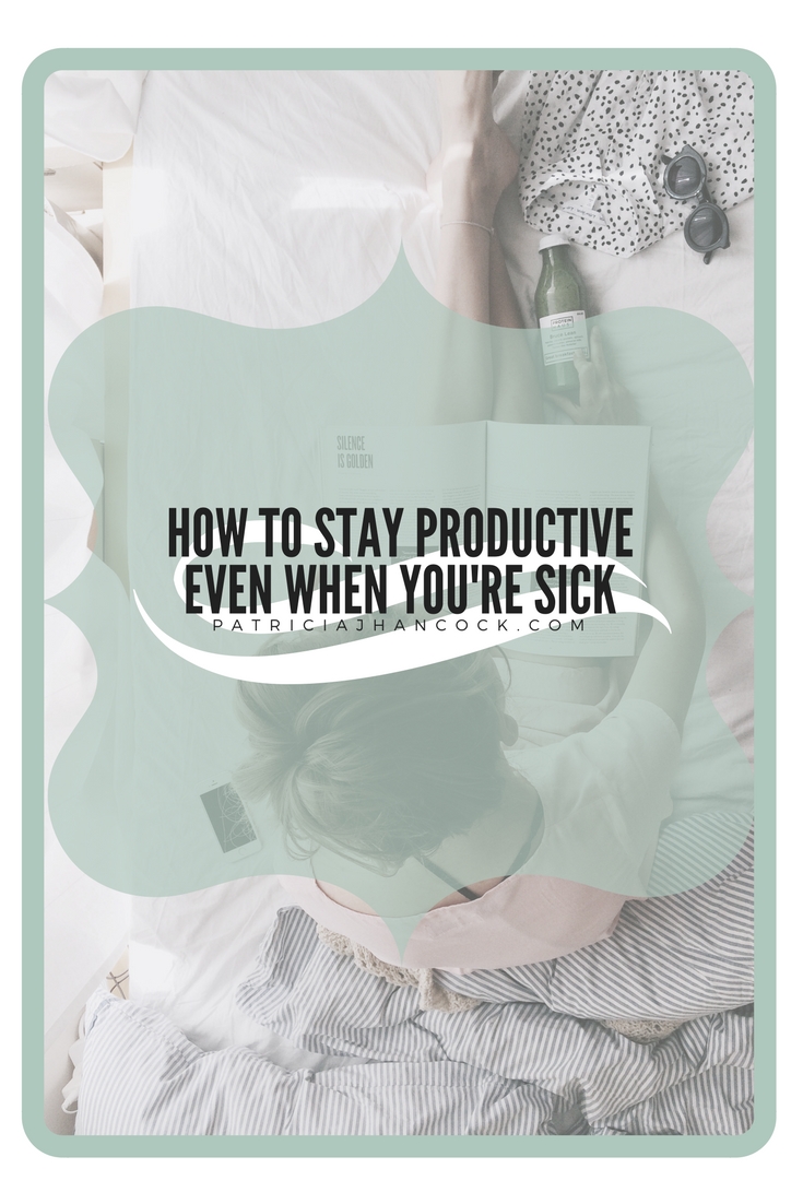 A comprehensive guide to keep you productive when you're sick. Easy tasks to tackle to keep your sick days productive without exhausting you in the process. They're easy and don't require physical exertion to complete.