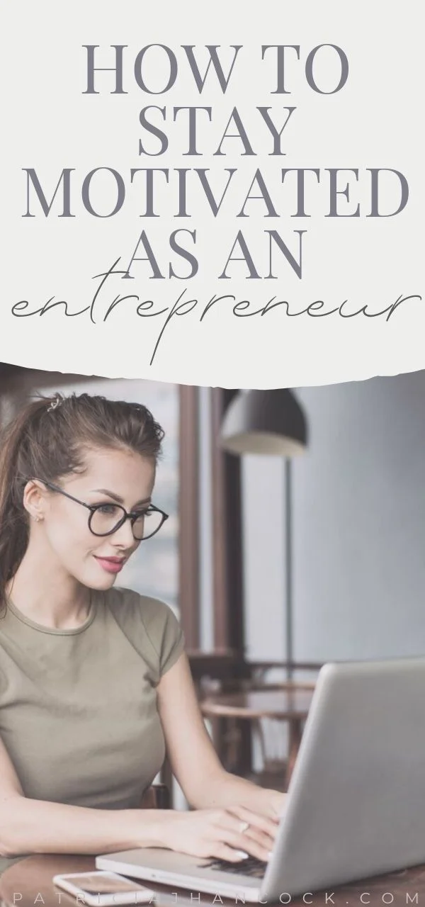 Learn how to stay motivated when you work by yourself, either as an entrepreneur or as a solopreneur. These tips are perfect for those who are looking to keep themselves motivated on a big project and realign with their vision and goals. #entrepreneur #motivation #productivity