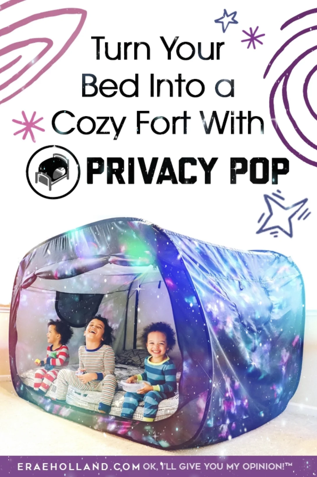 Turn Your Bed Into a Cozy Fort With Privacy Pop!