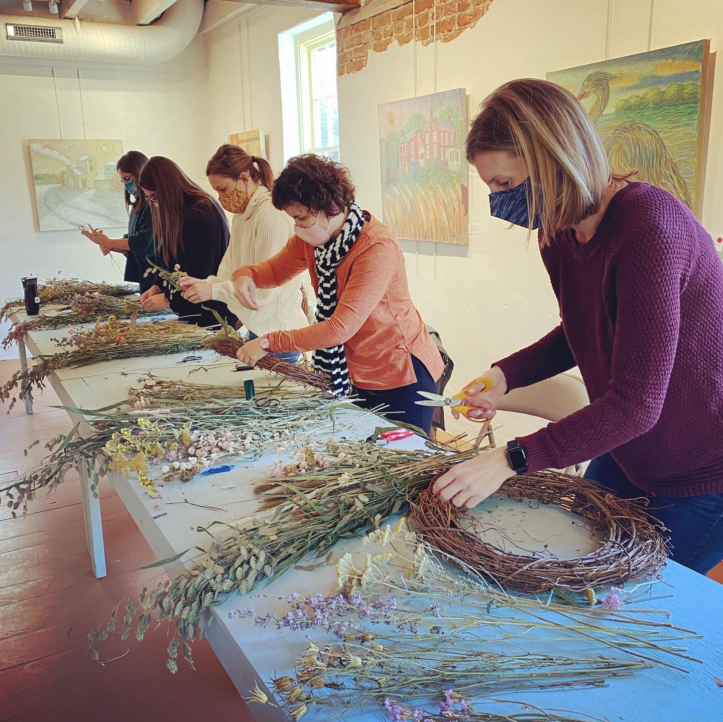 Dried Floral Wreath Making