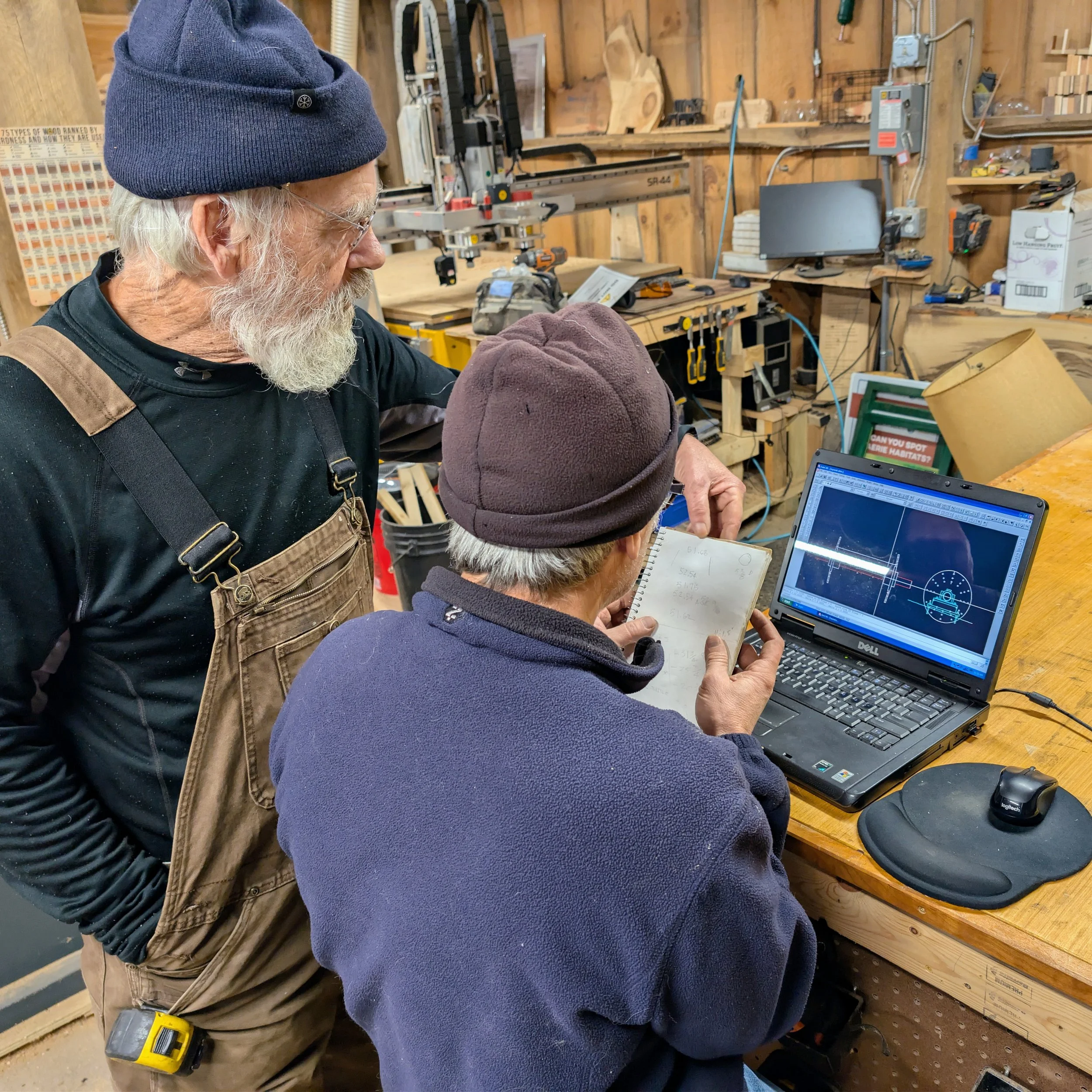 One of the challenges is understanding that the arms do not run perpendicular to the axle and are tapered toward the center of the wheel, creating a narrower distance at the top. Photo by Bo Willse.