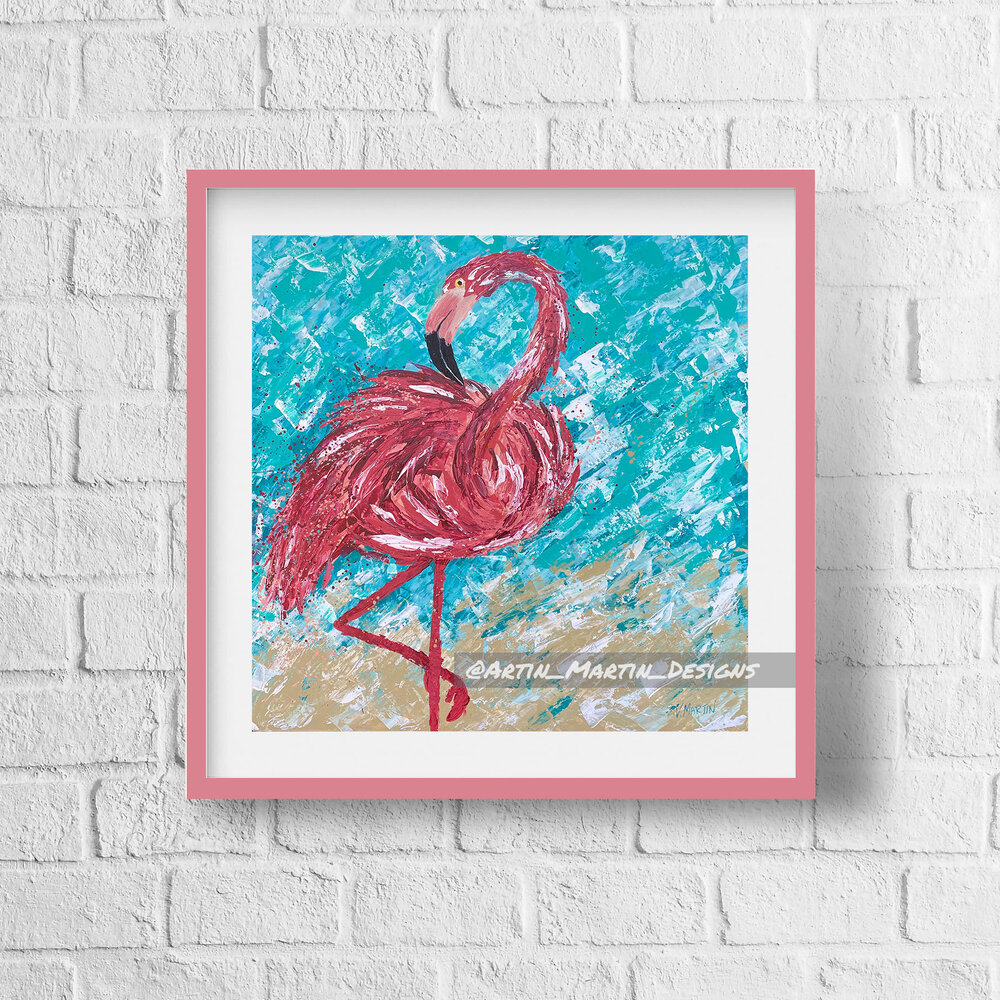 Flamingo Print — Victoria Martin