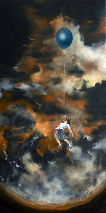 "Levitation" oil on canvas24" x 48".