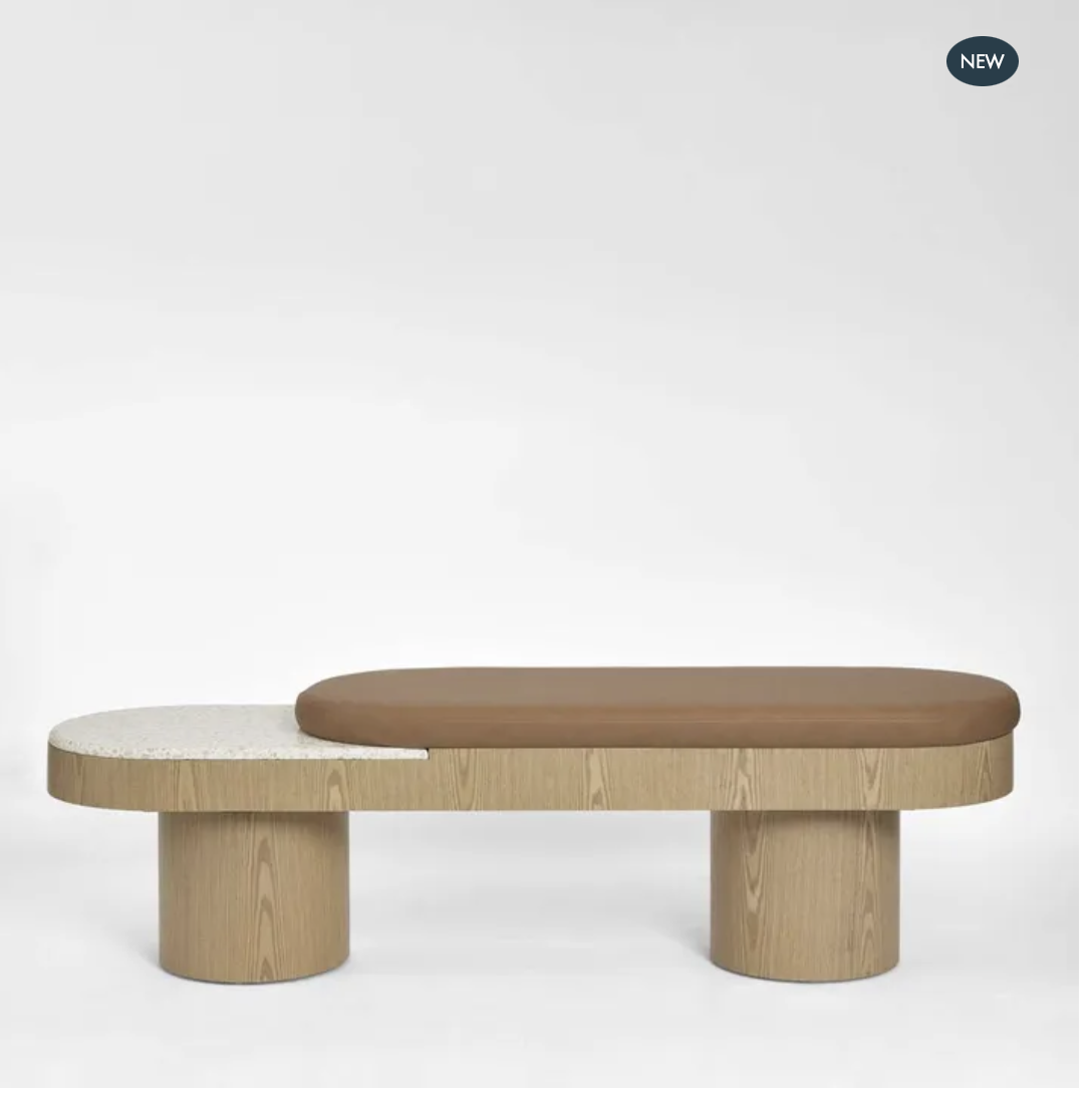 ARLO BENCH LIGHT OAK & TERRAZZO