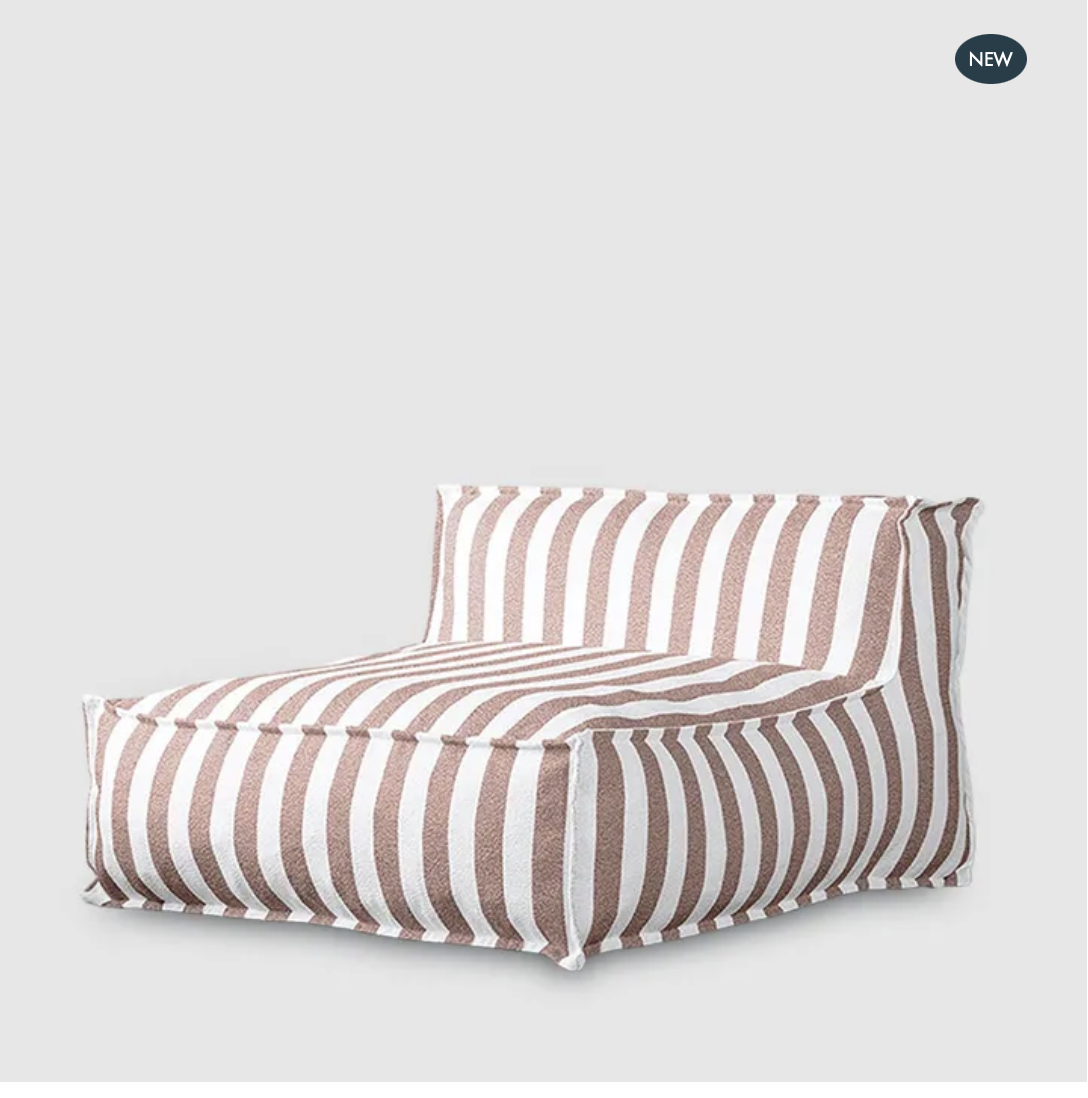 LOLA CHAISE TERRACOTTA STRIPE