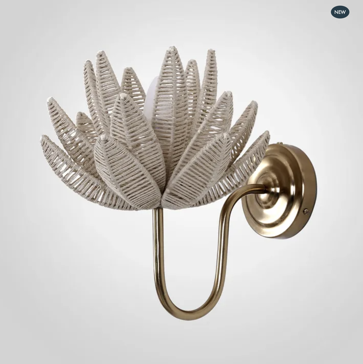 COGEE JUTE FLOWER WALL LIGHT