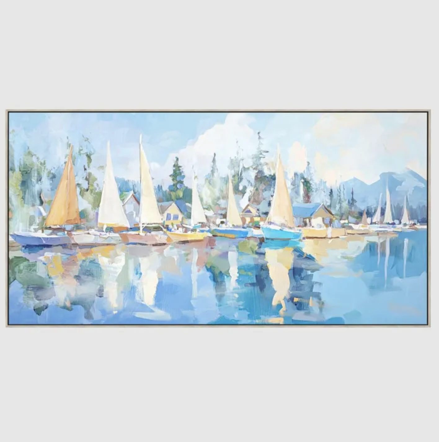 Sailing Wall Art Canvas Oil Paint