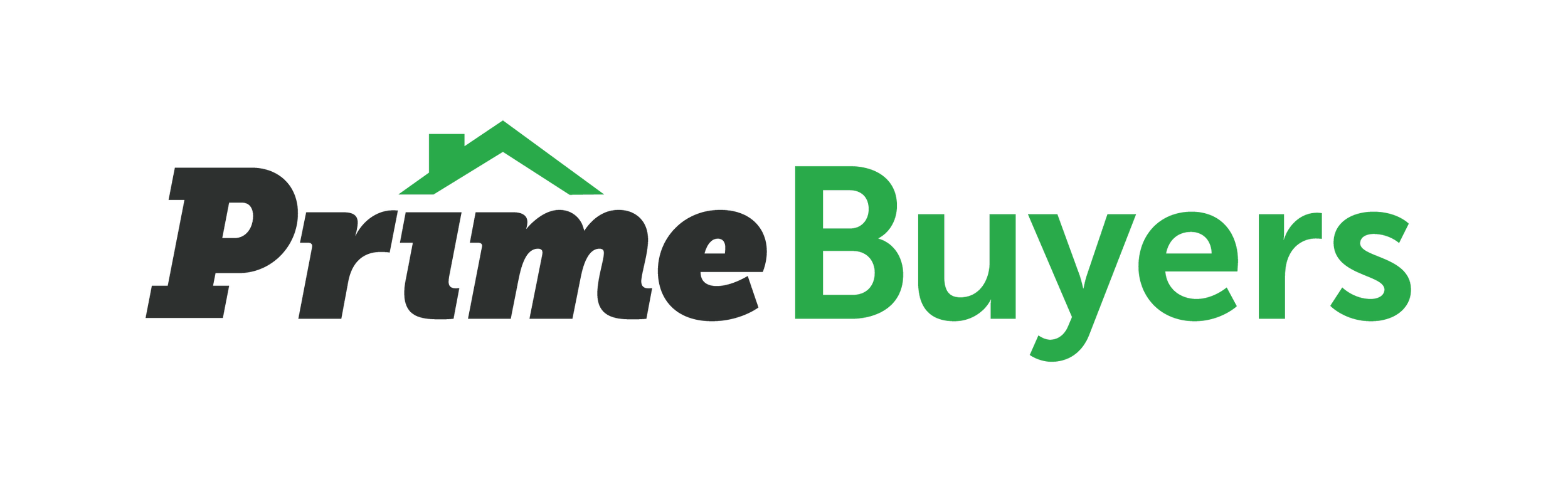 Prime Buyers logo with a stylized green house roof above the letter P.
