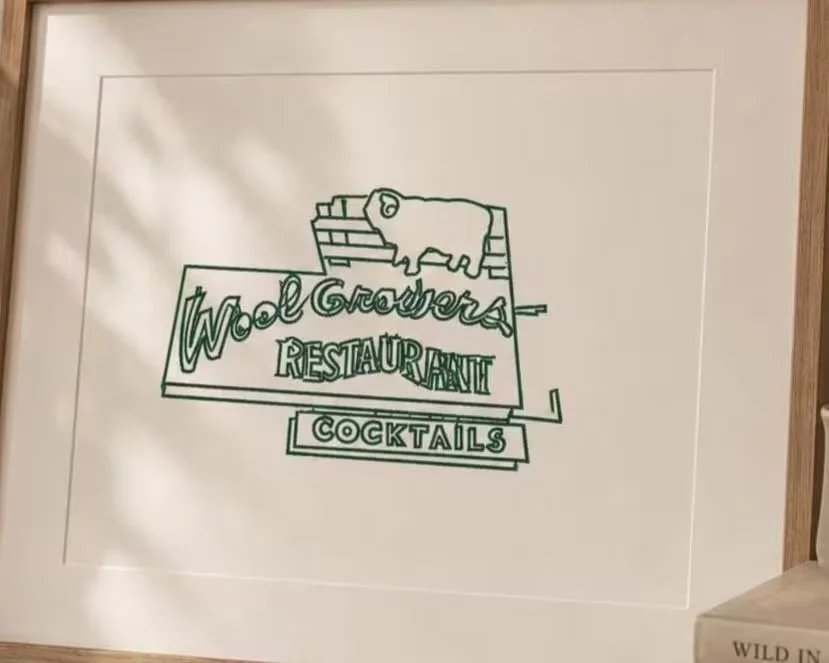 Wool Growers Restaurant Print