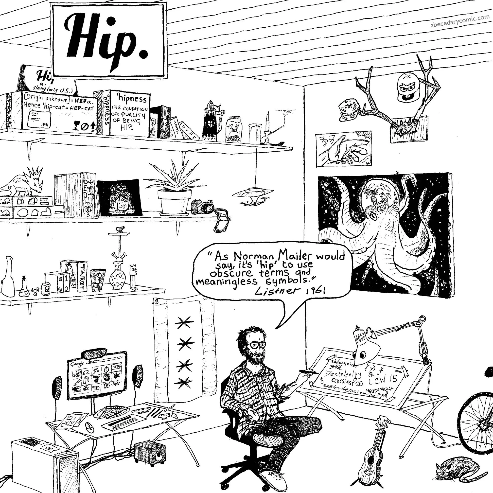 Hip As Norman Mailer would say... Oxford English Dictionary Comic