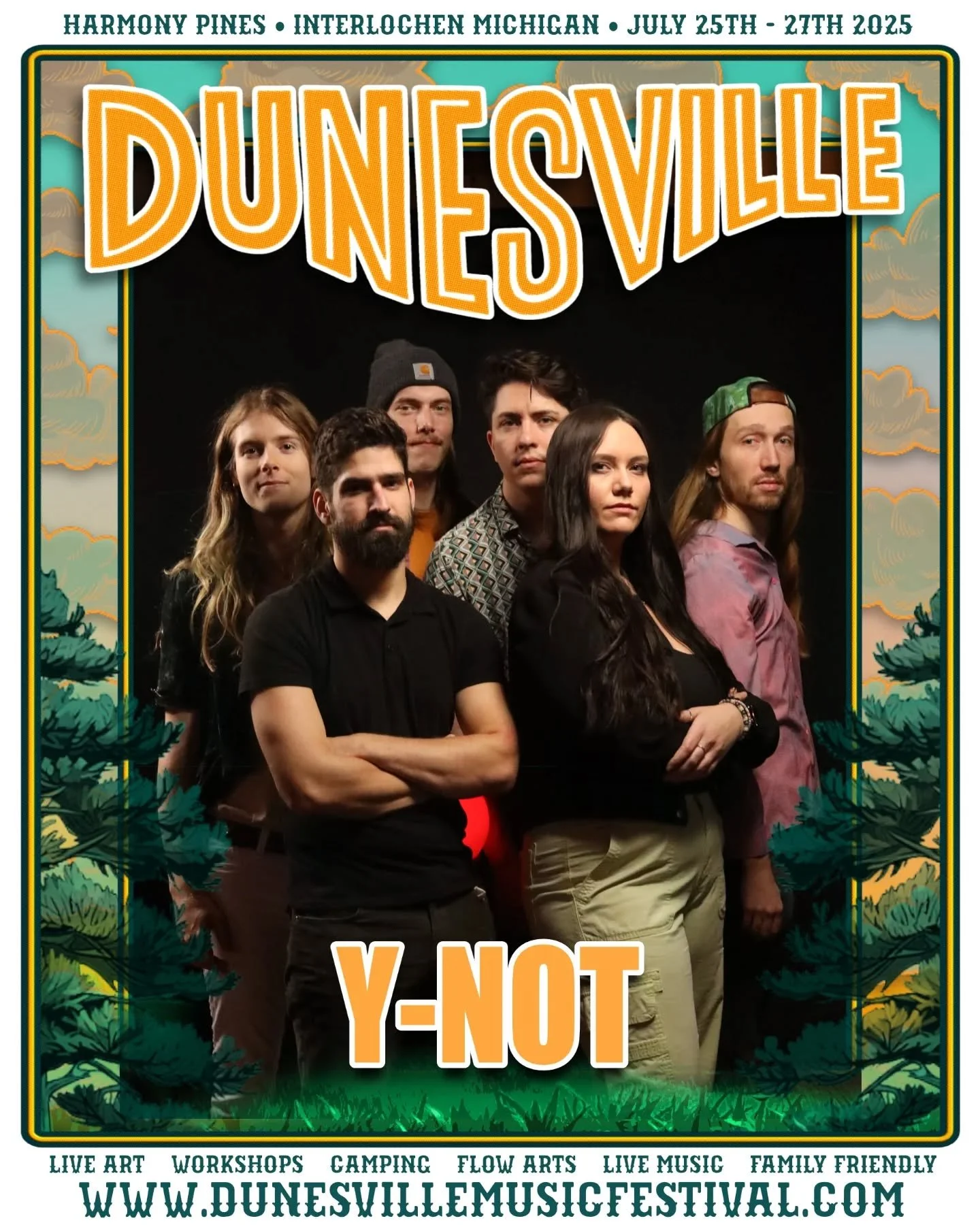 @dunesvillemusic is only a few days away! We hope to see you there getting down with us! We also still have discounted tickets ⚠️ 
If you need any - message us!

#festivalseason #Dunesville #ynot #ynotplaymusic #michiganmusic #musicfestival #jamband 