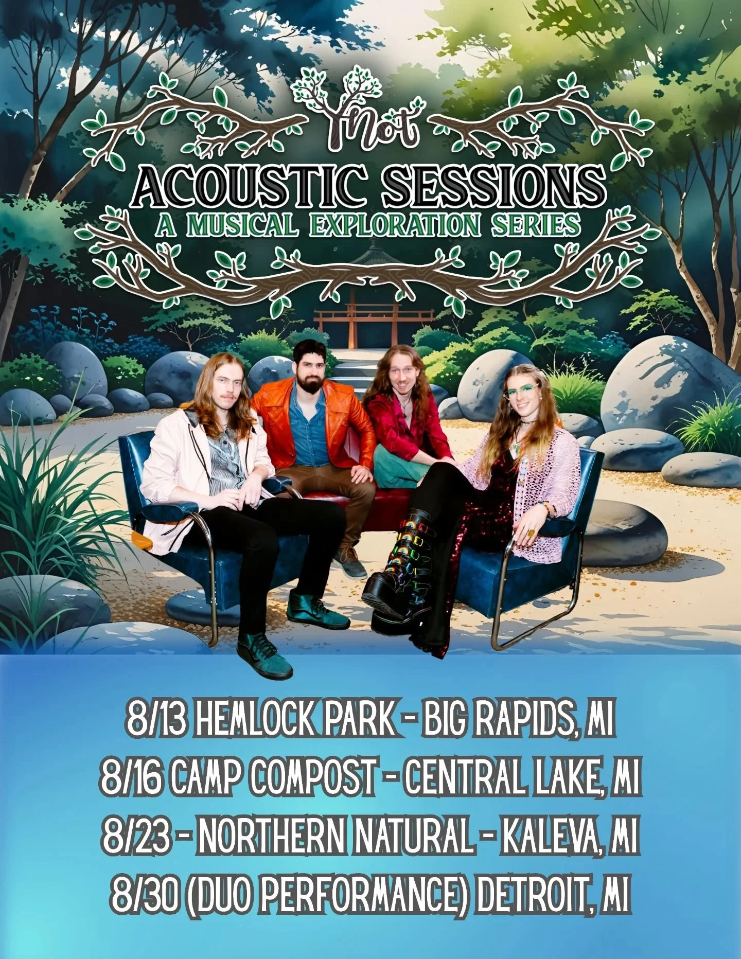 2 shows next week, 4 more for the month before we head to our first Chicago show in September with the full band. Hope to see you at these shows! Check out our website for more details! Detroit's duo performance details are still TBA

❤️🙏🏻❤️