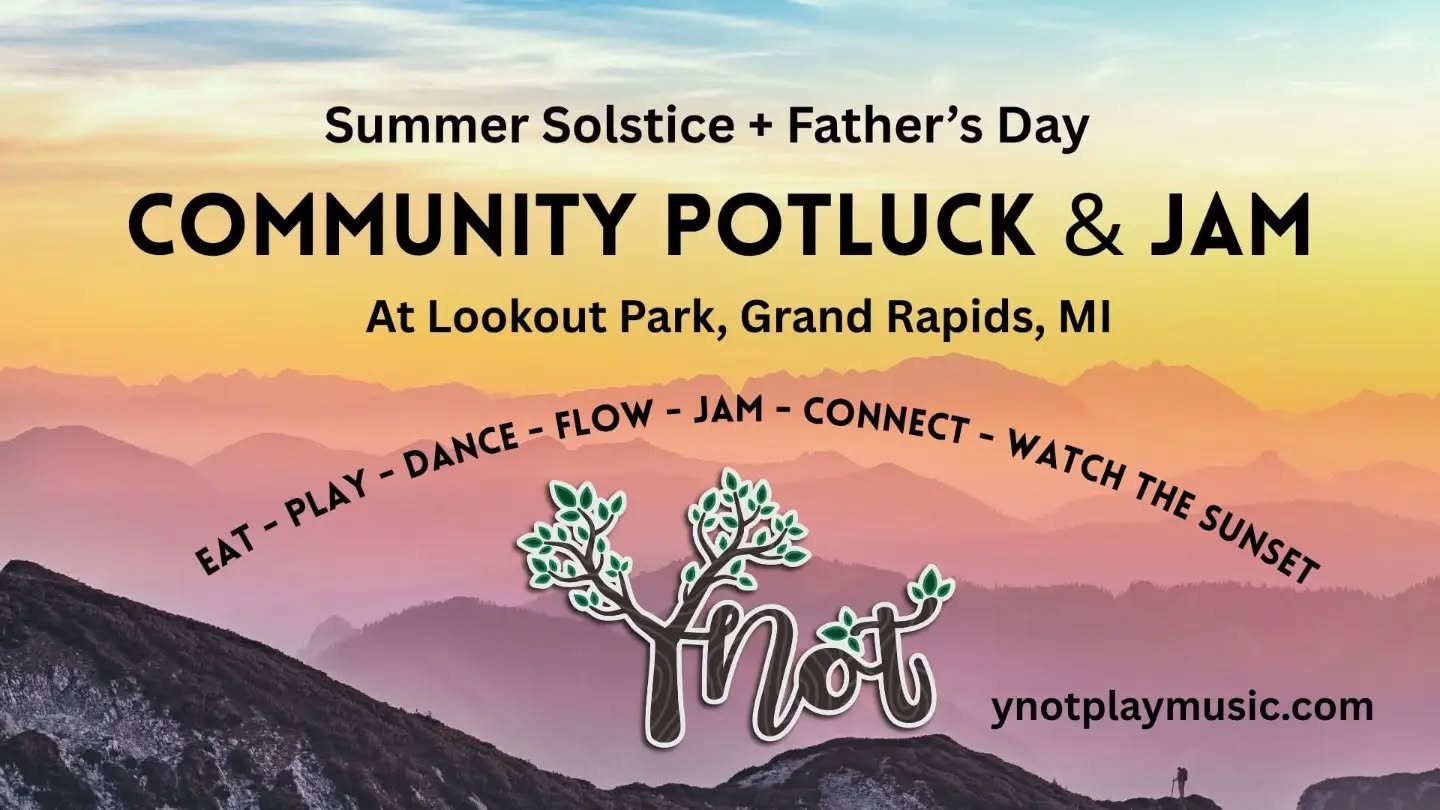 You asked, we delivered. 
We have gotten dozens of comments and messages about when the next community potluck and jam session will be after our last one magically gathered 60 people - well, welcome! The summer solstice we will host a potluck, group 
