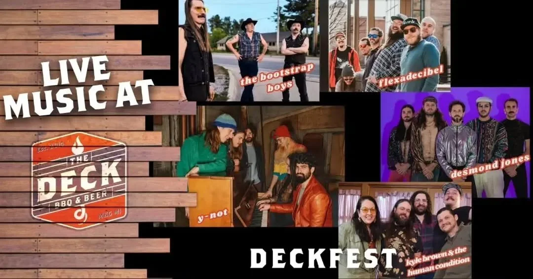 Next show up! We have the incredible opportunity to play this years DeckFest! @thedeckmkg 

We will be playing @ 2pm on August 8th alongside @desmondjonesband, @thebootstrapboys, @flexadecibel, and @kylebrownthc 

What a lineup and what an incredible