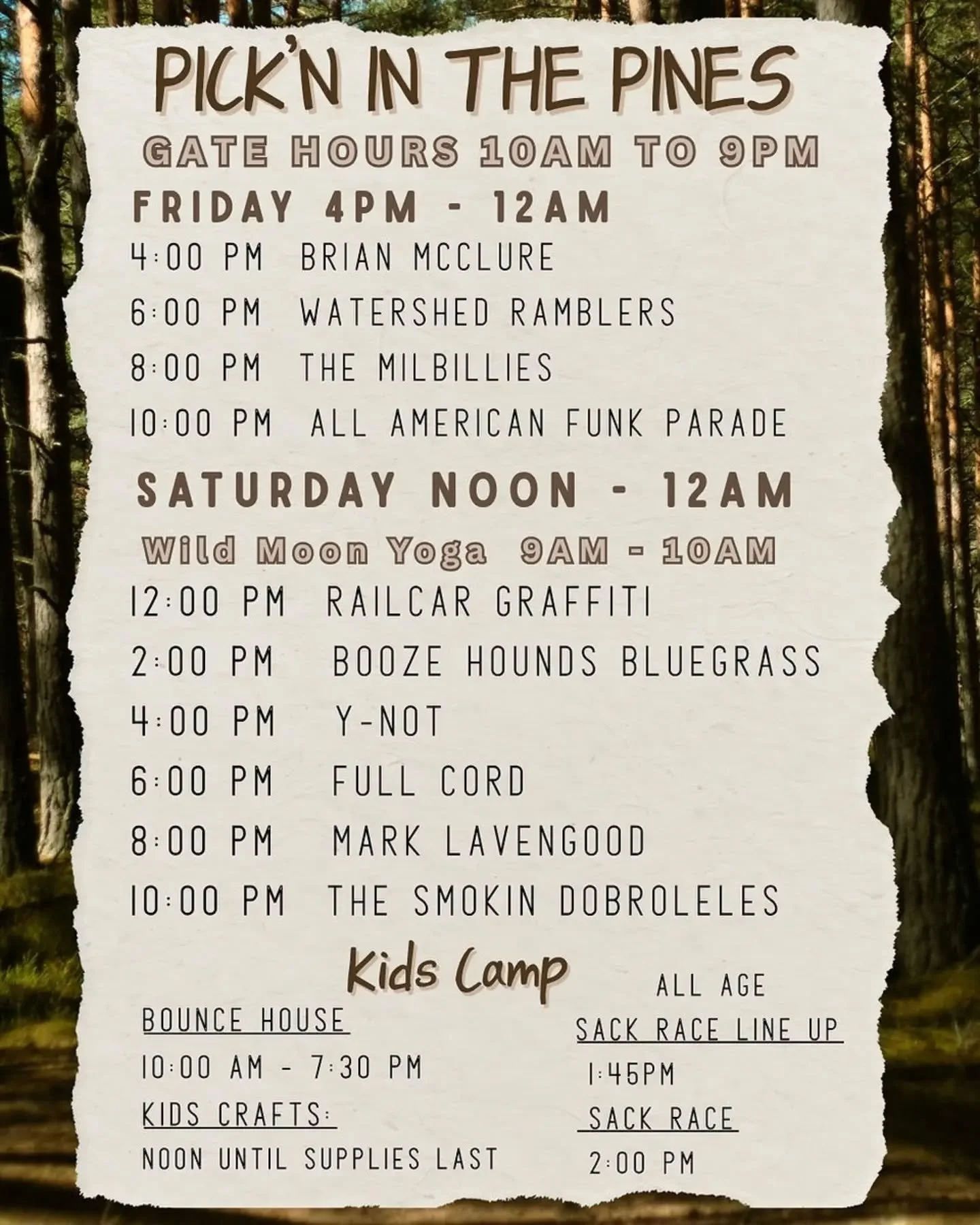 We're playing this Saturday up in Baldwin, MI at @camphighinthepines September 19th @ 4pm! Day passes exist still, and we'd love to see you there! We're looking forward to joining this event for their second year putting this together. May medicine s