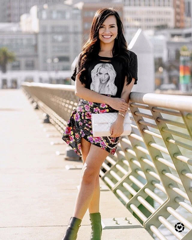 Friday type of skirt but let&rsquo;s just pretend it&rsquo;s not Tuesday... 💗😊
&bull;
Also throwing it back to this look because y&rsquo;all asked for links! Find it in my bio! http://liketk.it/2J8q6 #liketkit @liketoknow.it