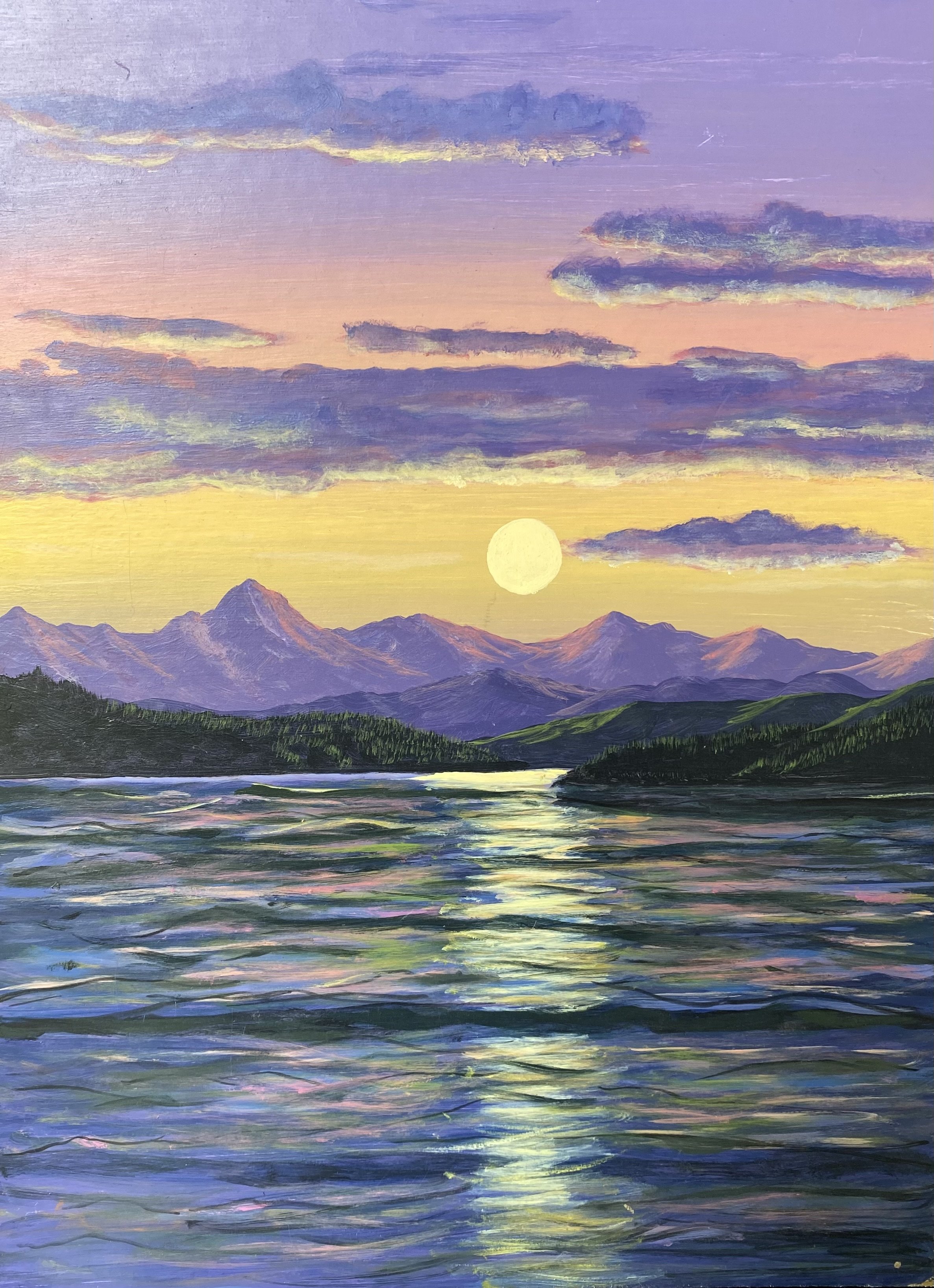 Sunset in Alaska - 12x16