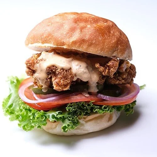 We&rsquo;re baaaaaaaaaack! Starting tomorrow, we will be offering sandwiches, popcorn and tenders for takeout and delivery. We are operating out of @redcrestkitchen for the time being.  We will have @simulate products for our plant-based friends as s