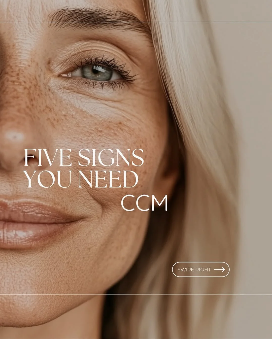 Five signs you need to visit CCM 
Swipe to see if it&rsquo;s you 👉

Contact the clinic to book your appointment. 

#wrinkles #wrinkletreatment #antiwrinkletreatment #antiaging